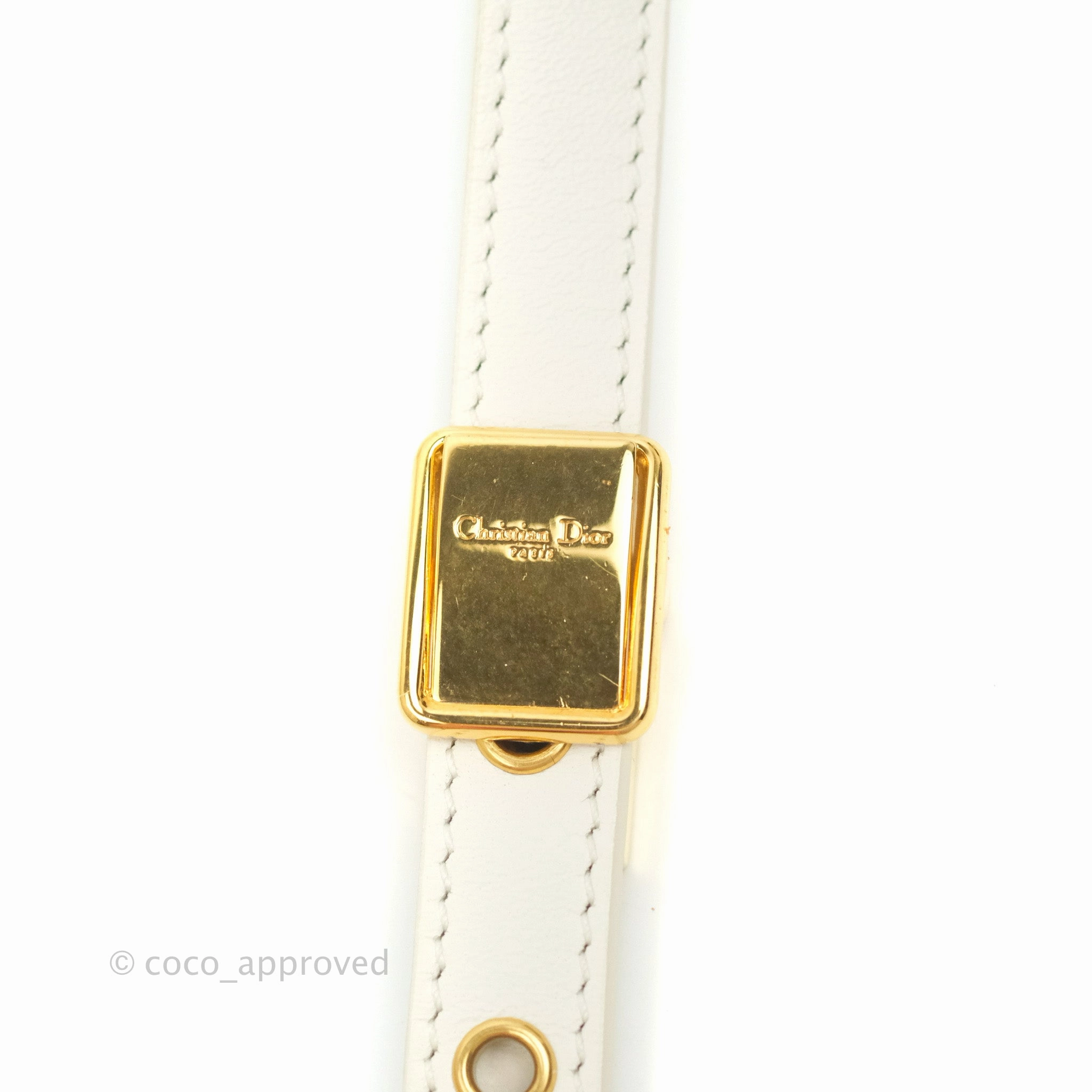 Christian Dior Medium Caro Bag Latte Matte Padded Macrocannage Calfskin