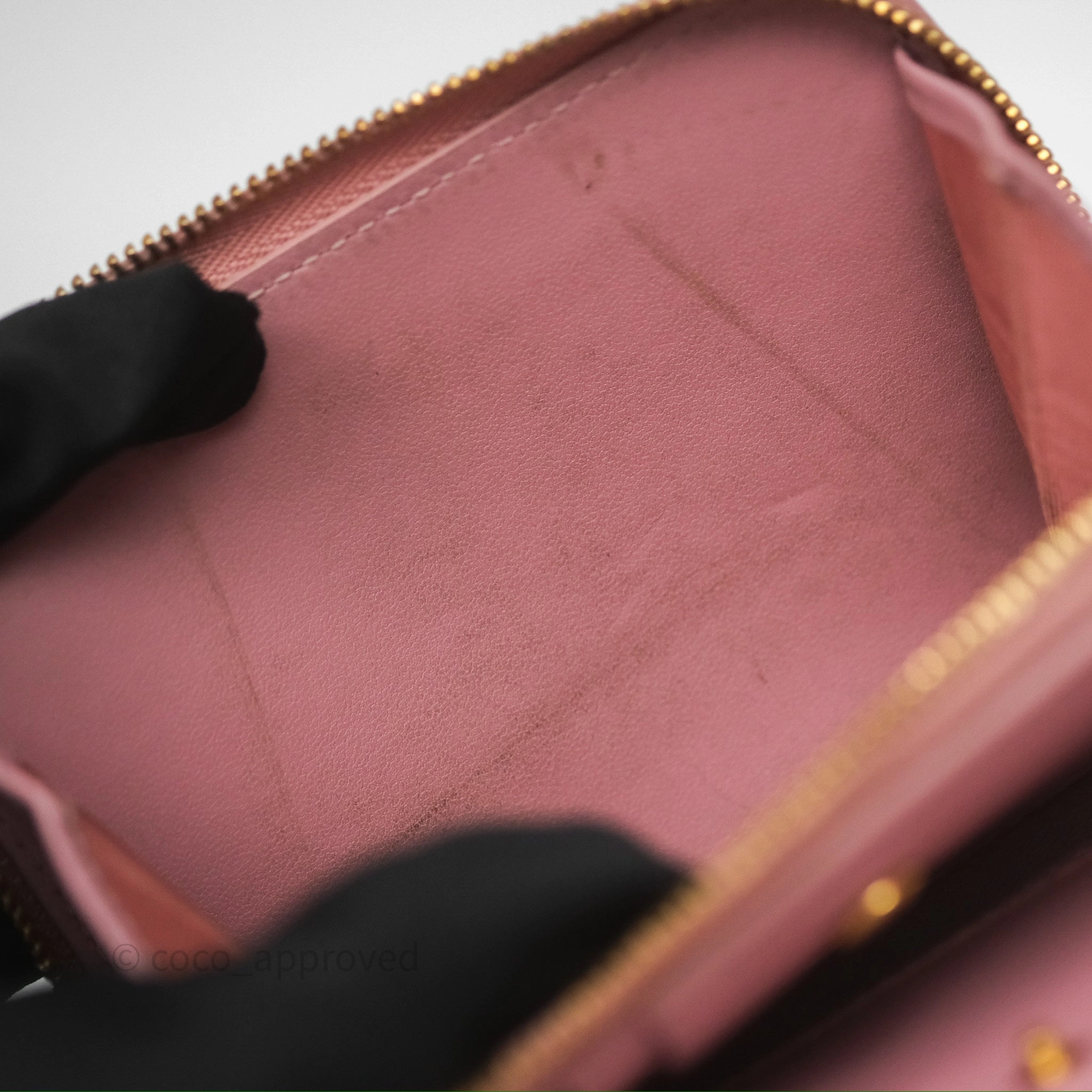 Christian Dior Medium Caro Scarlet Zipped Wallet Pink Cannage Calfskin