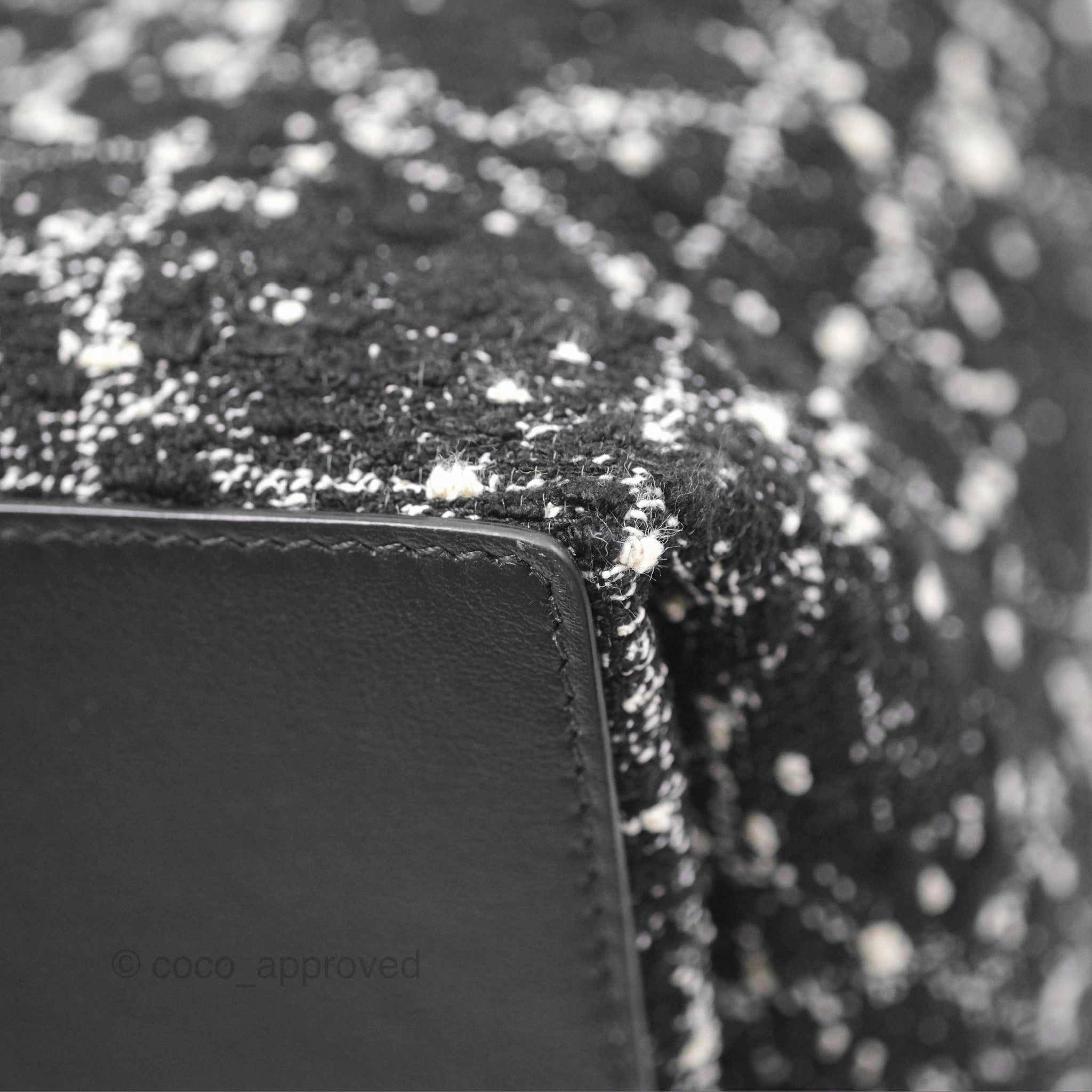 Christian Dior Medium Dior Toujours Bag Black Cannage Tweed