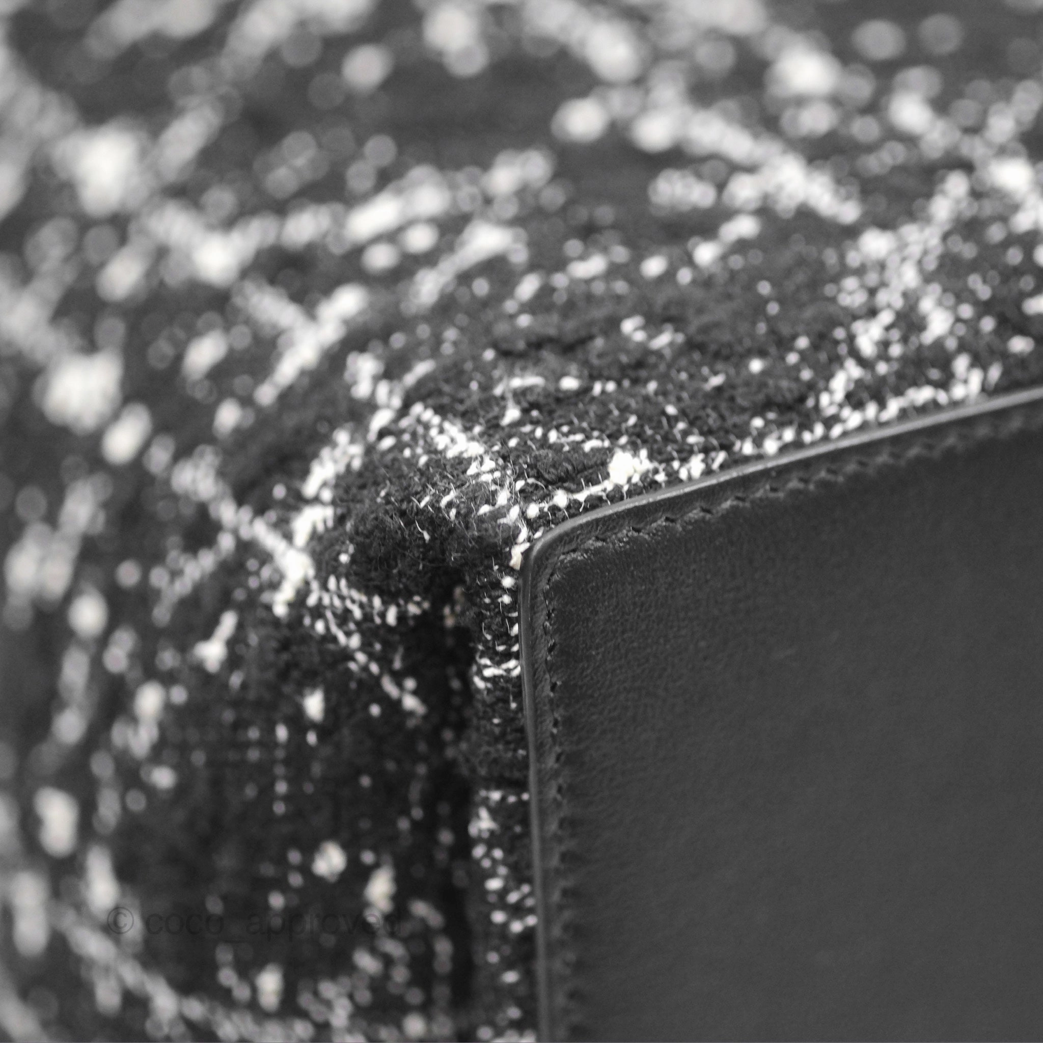 Christian Dior Medium Dior Toujours Bag Black Cannage Tweed
