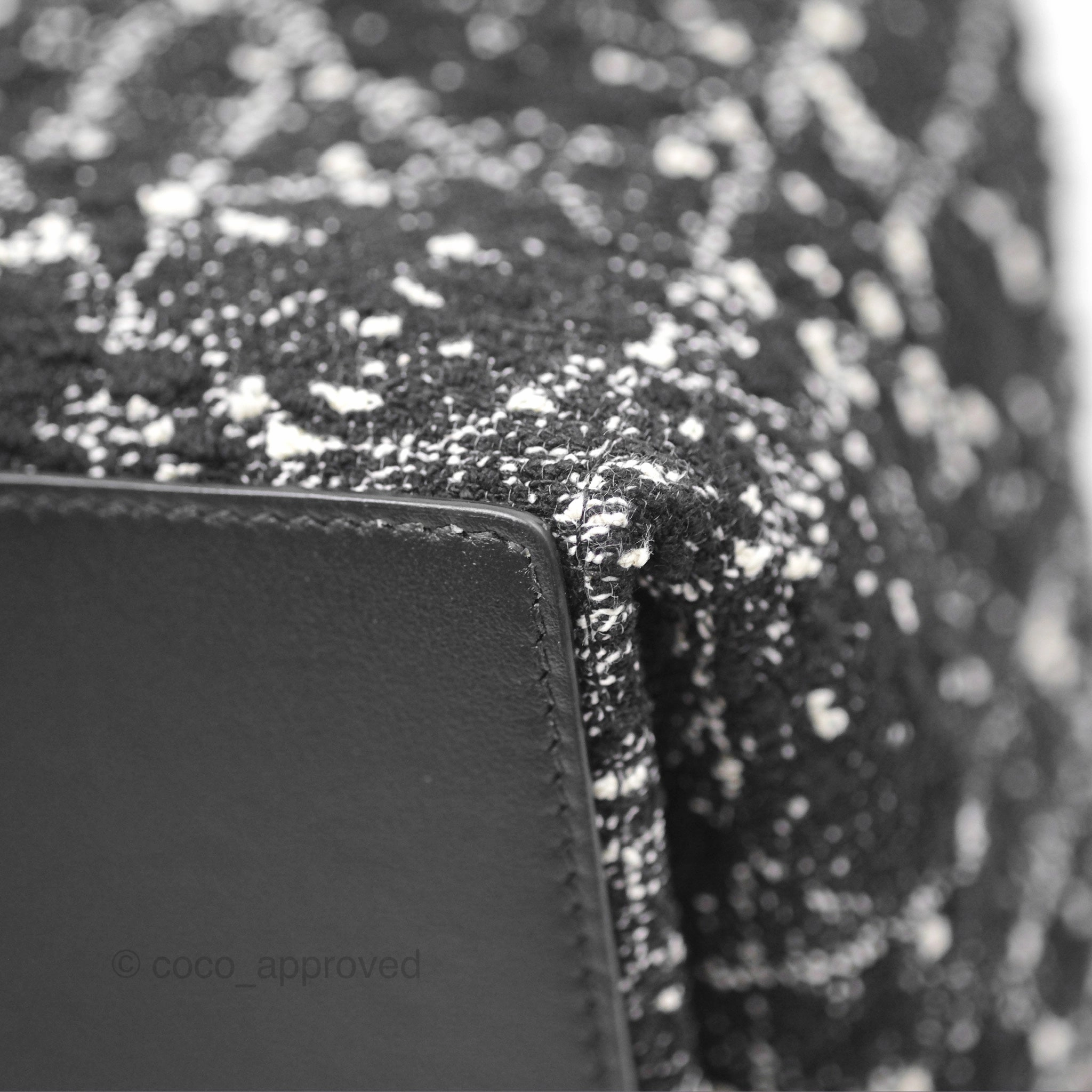 Christian Dior Medium Dior Toujours Bag Black Cannage Tweed