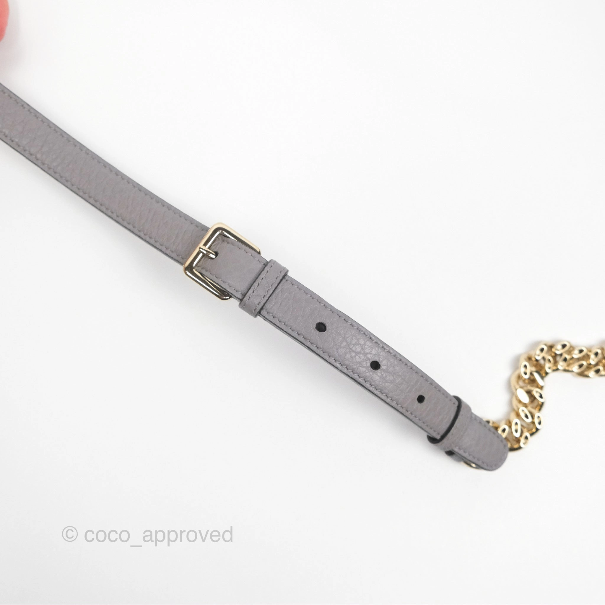 Christian Dior Medium Diorama Calfskin Flap Bag Grey Gold Hardware