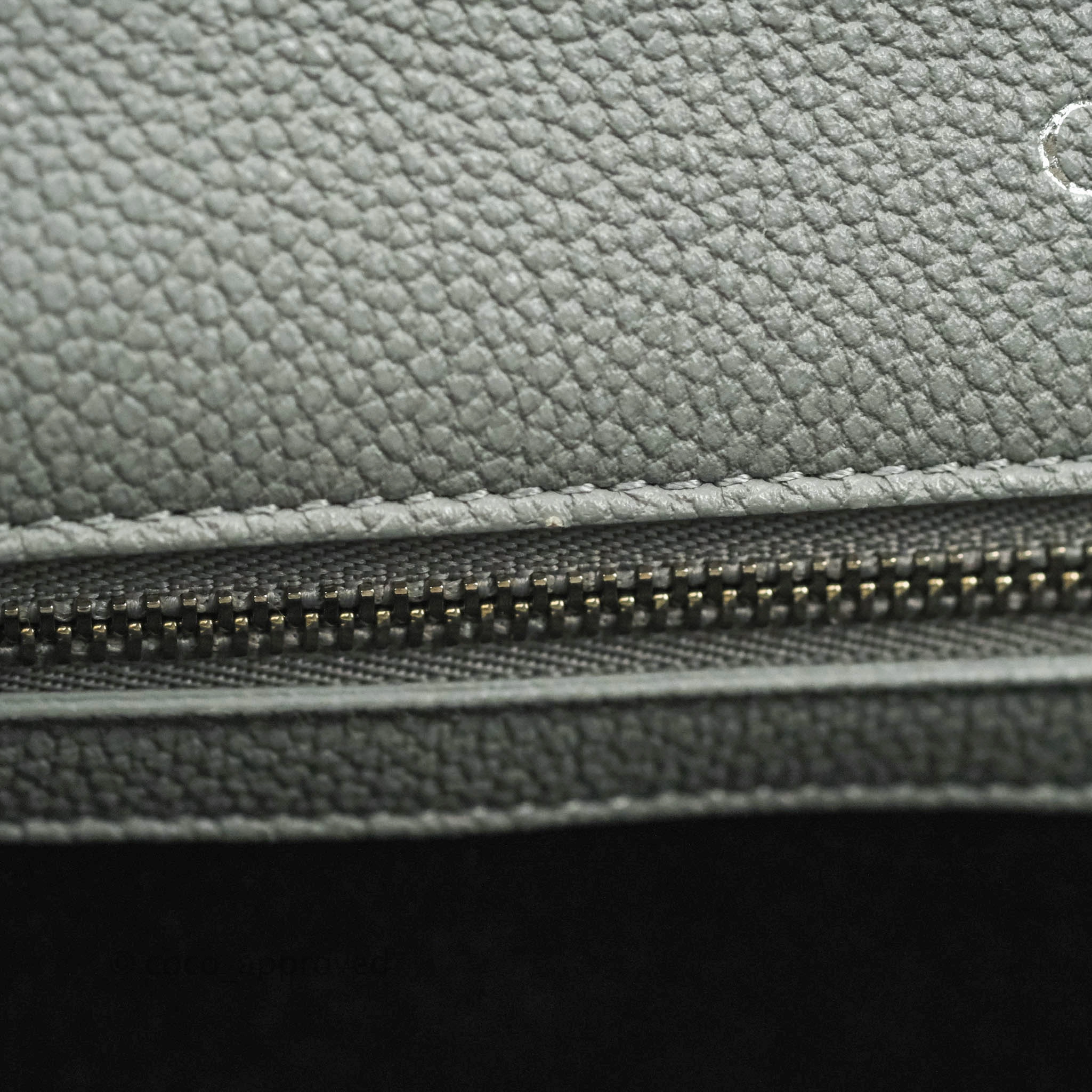 Christian Dior Medium Diorama Calfskin Flap Bag Grey Silver Hardware