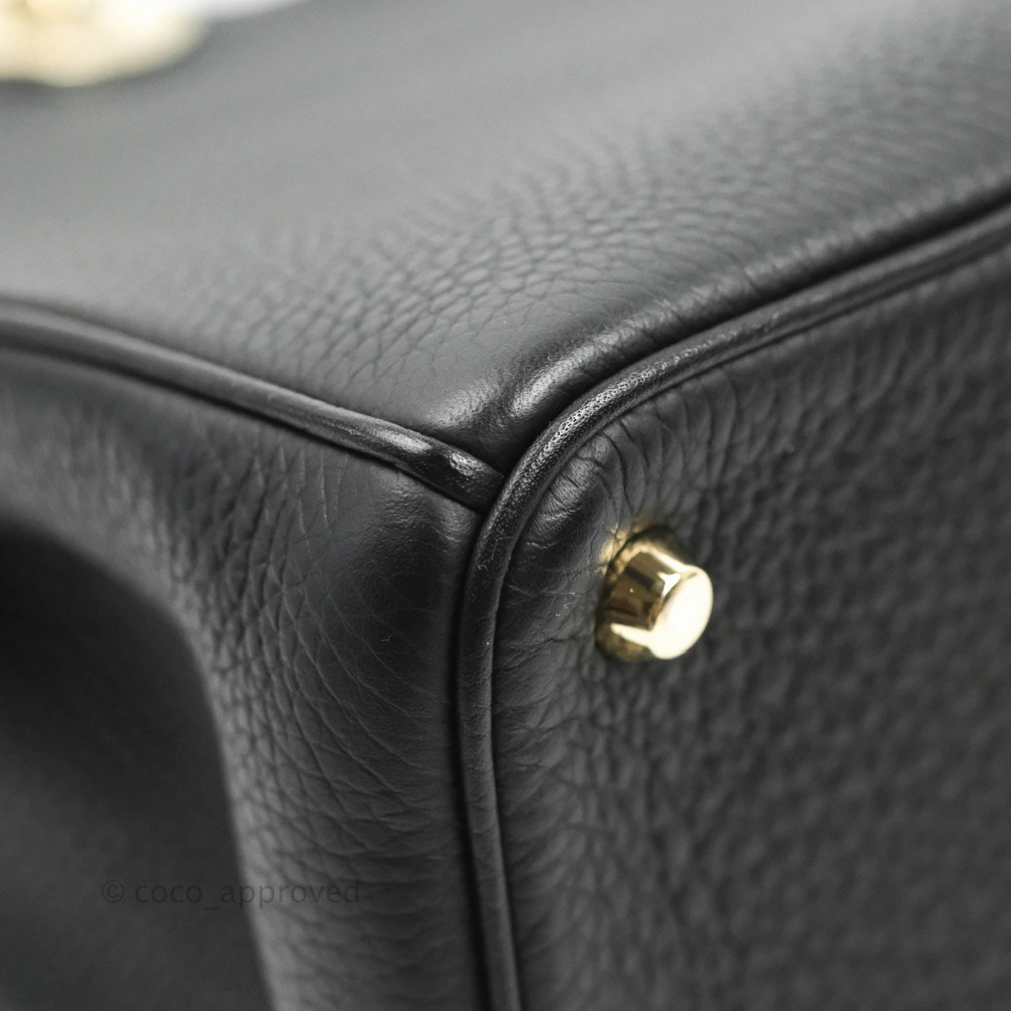 Christian Dior Medium Diorissimo Bag Black Fuchsia Grained Calfskin Gold Hardware