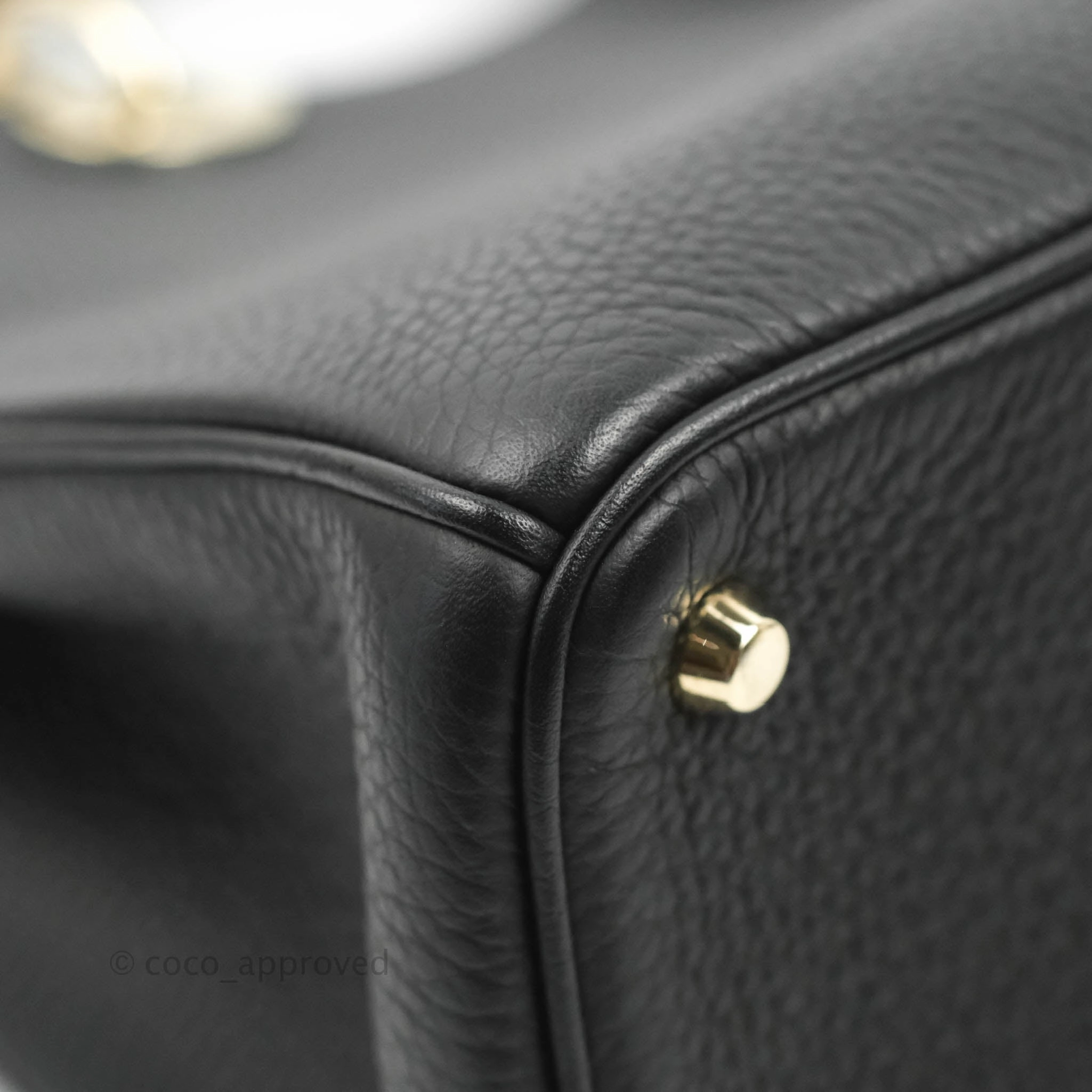 Christian Dior Medium Diorissimo Bag Black Fuchsia Grained Calfskin Gold Hardware