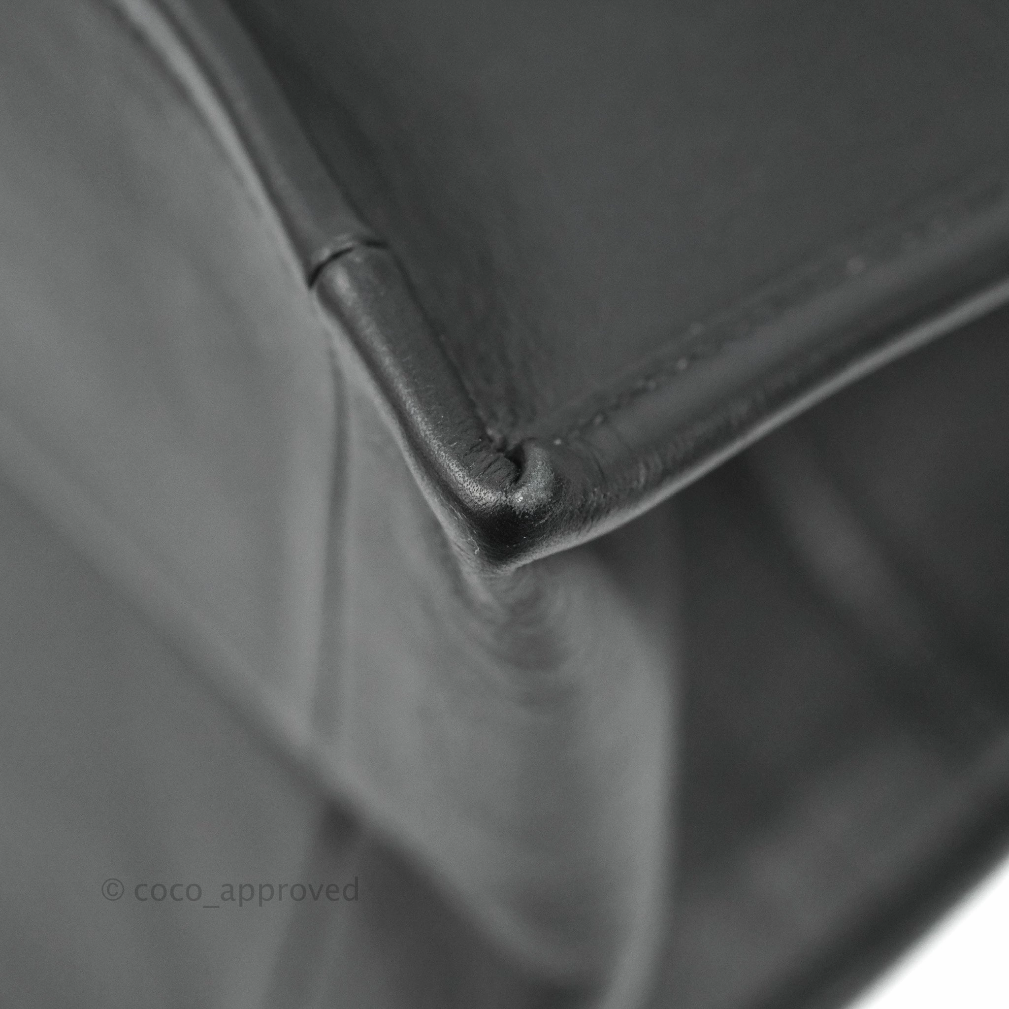 Christian Dior Medium Embossed Book Tote Black Calfskin