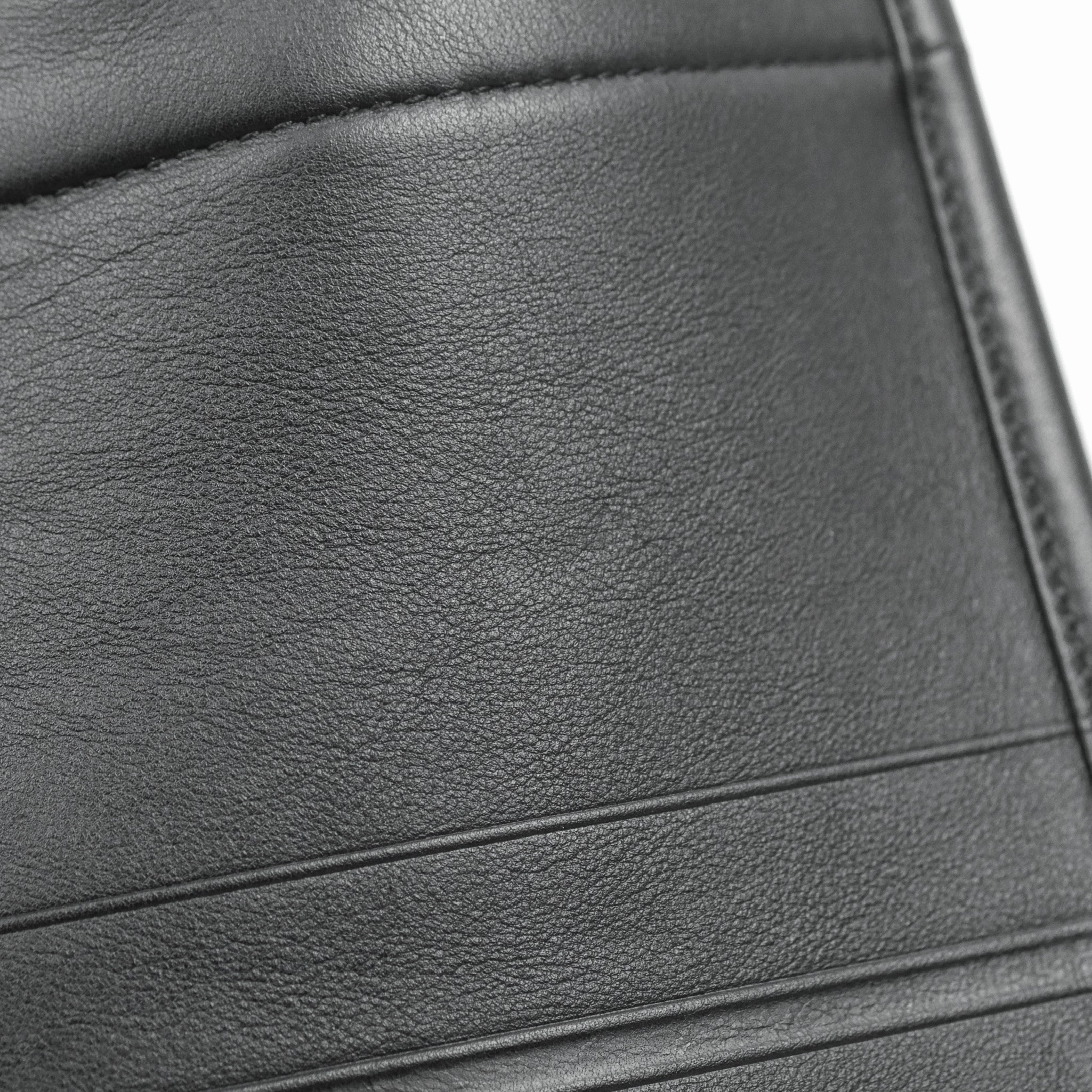 Christian Dior Medium Embossed Book Tote Black Calfskin