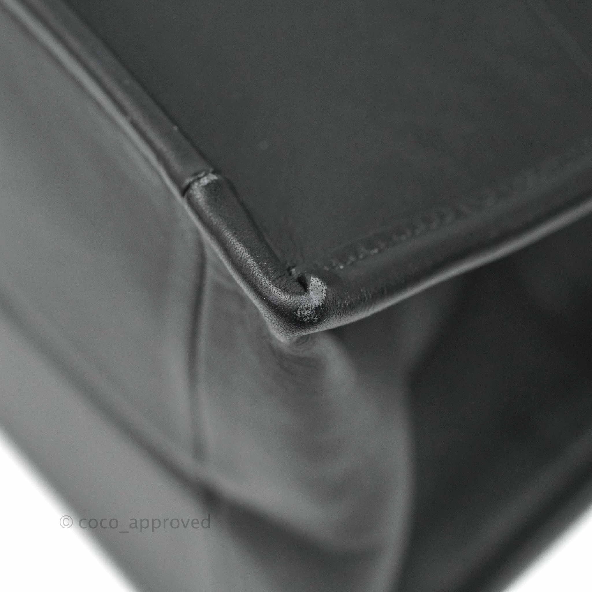 Christian Dior Medium Embossed Book Tote Black Calfskin