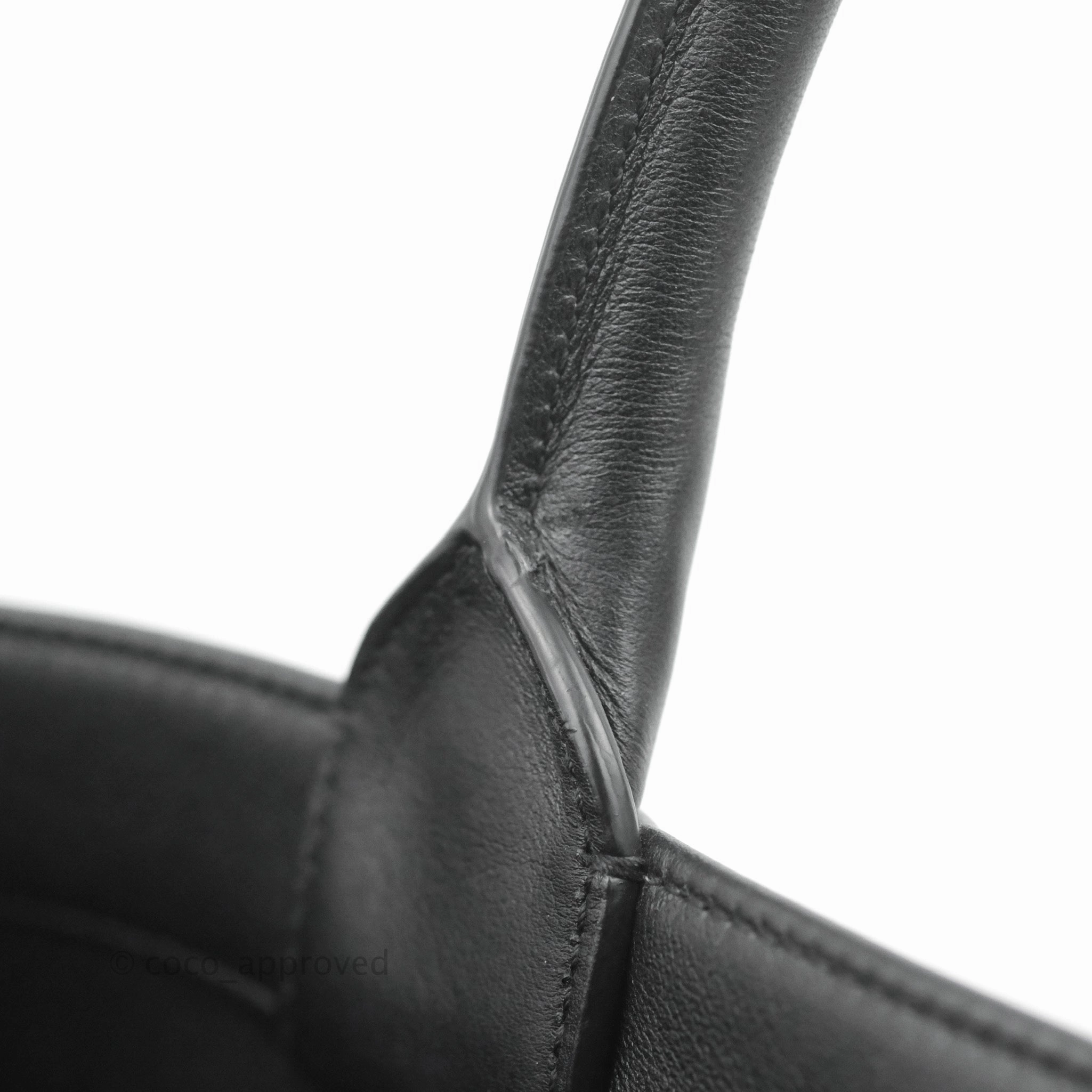 Christian Dior Medium Embossed Book Tote Black Calfskin