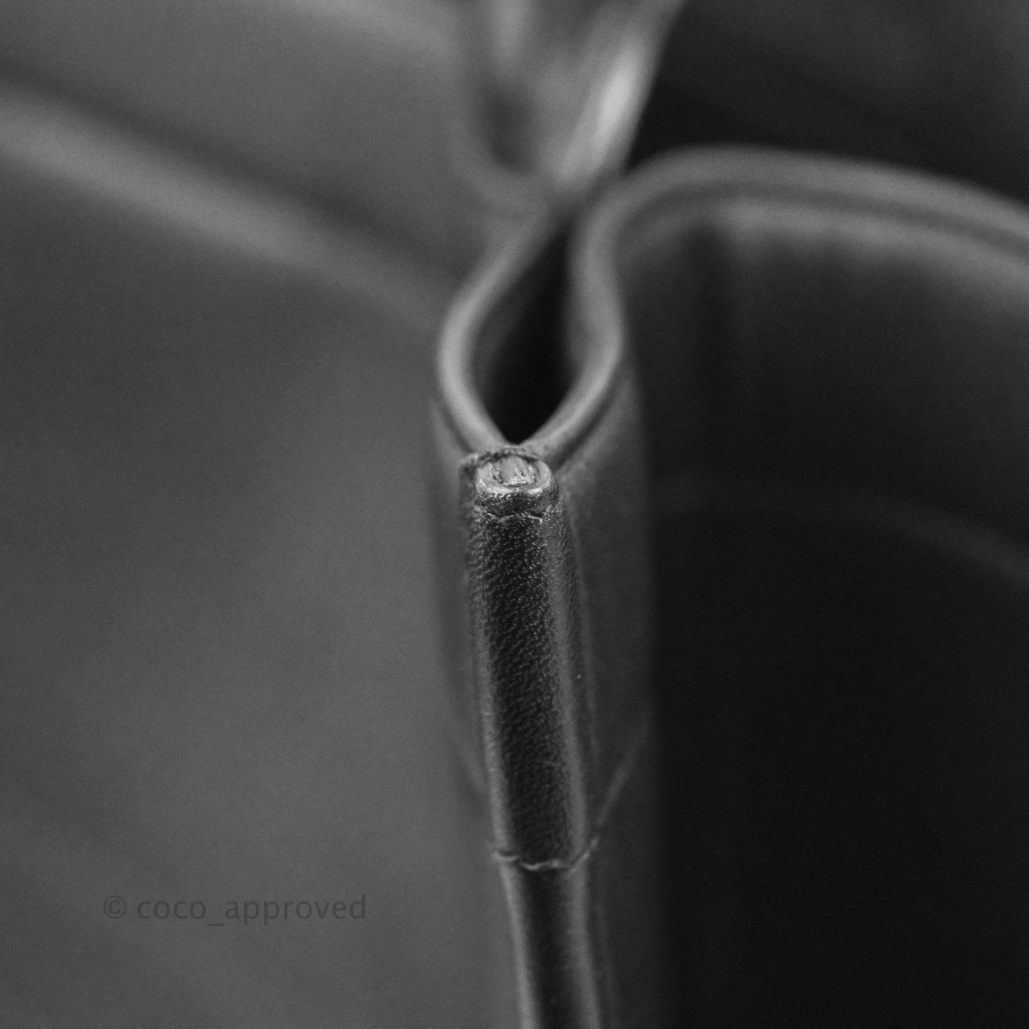 Christian Dior Medium Embossed Book Tote Black Calfskin