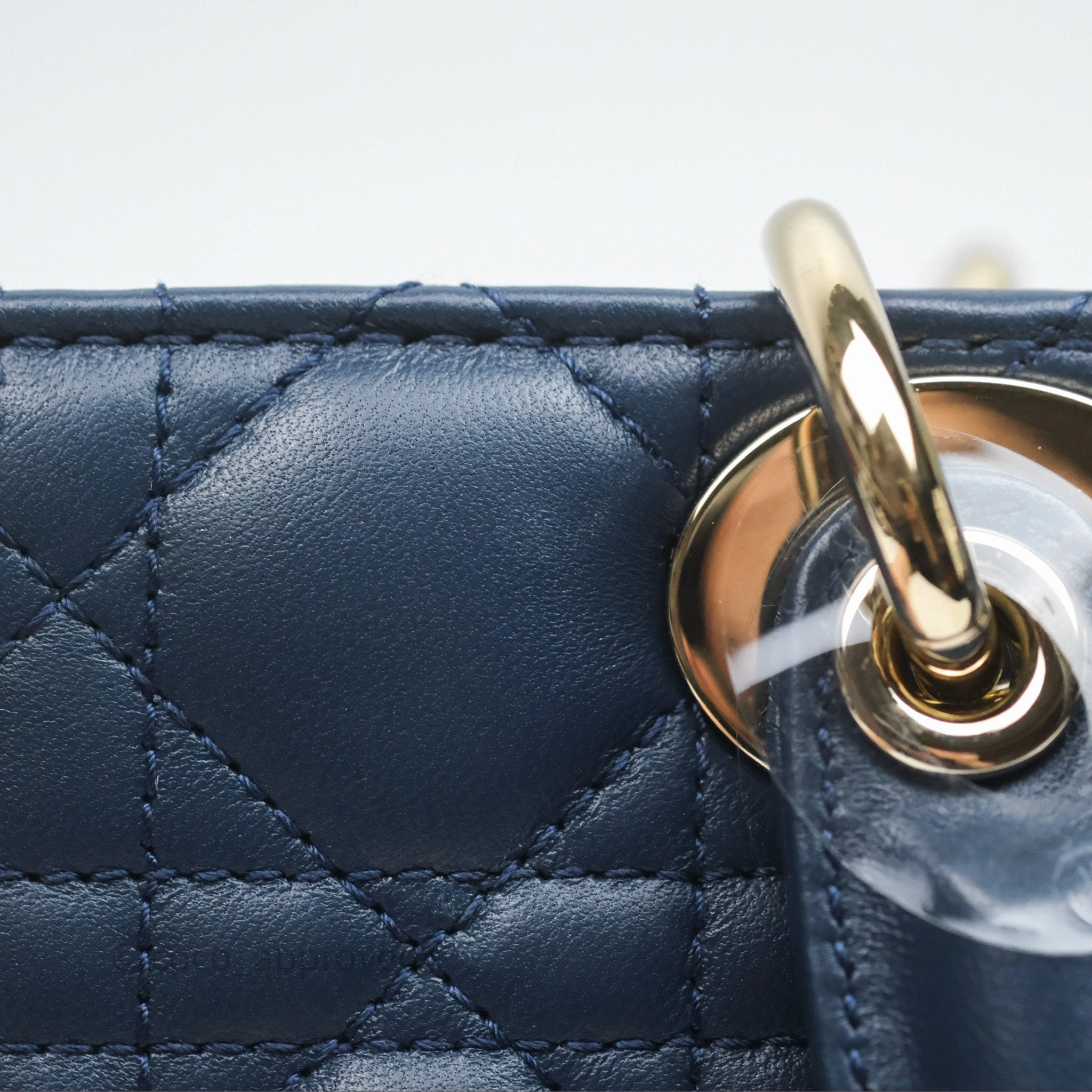 Christian Dior Medium Lady D-Joy Bag Deep Ocean Blue Cannage Lambskin