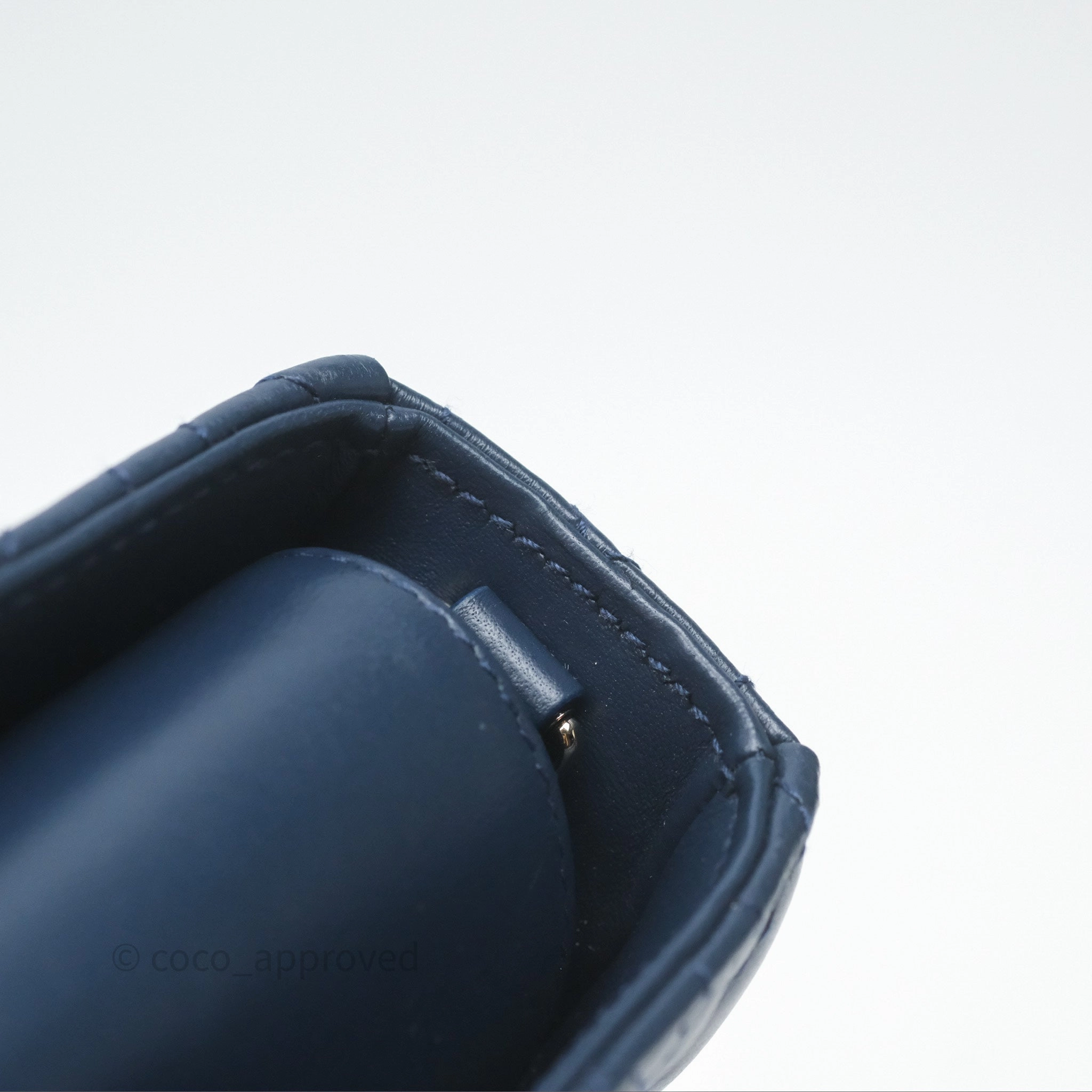Christian Dior Medium Lady D-Joy Bag Deep Ocean Blue Cannage Lambskin