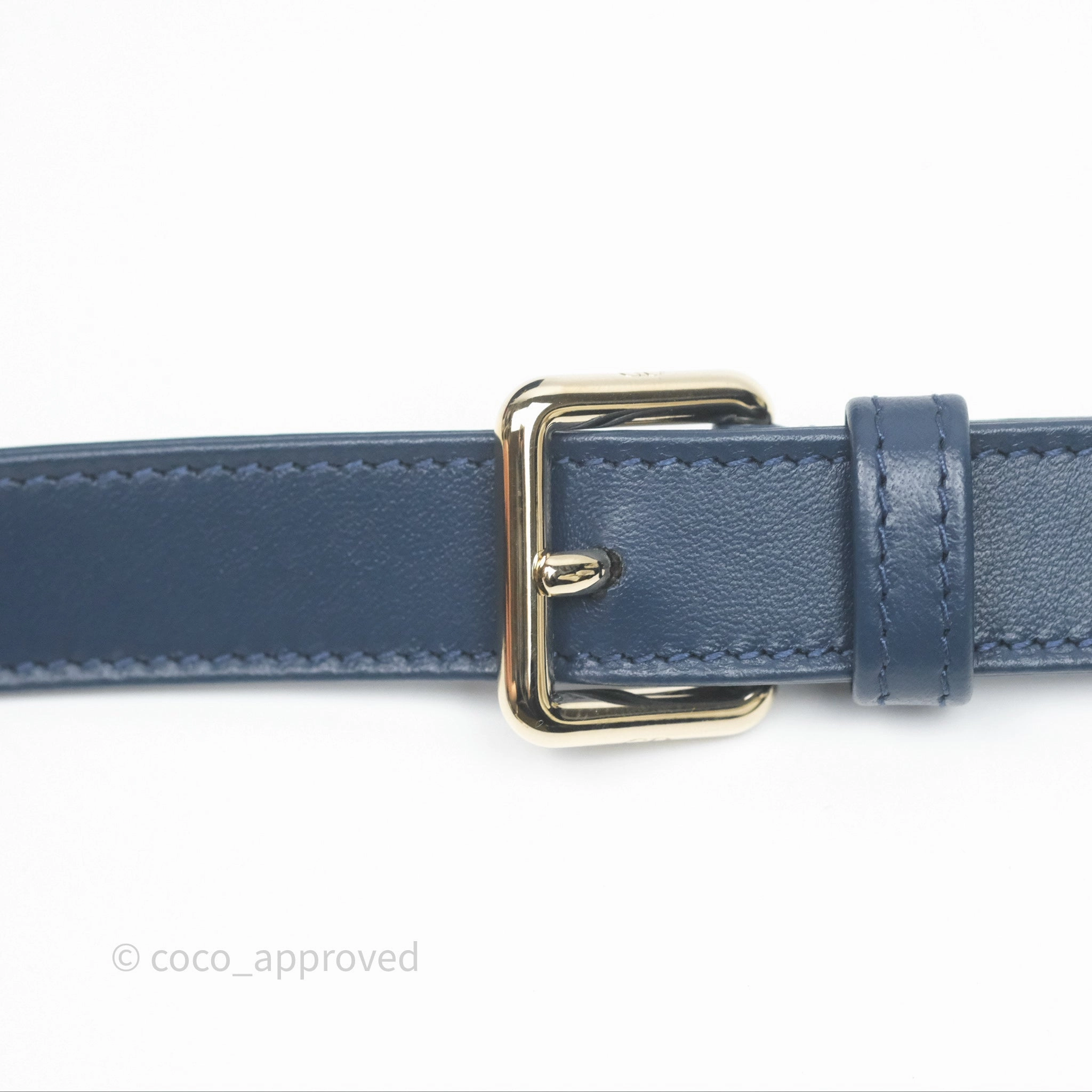 Christian Dior Medium Lady D-Joy Bag Deep Ocean Blue Cannage Lambskin