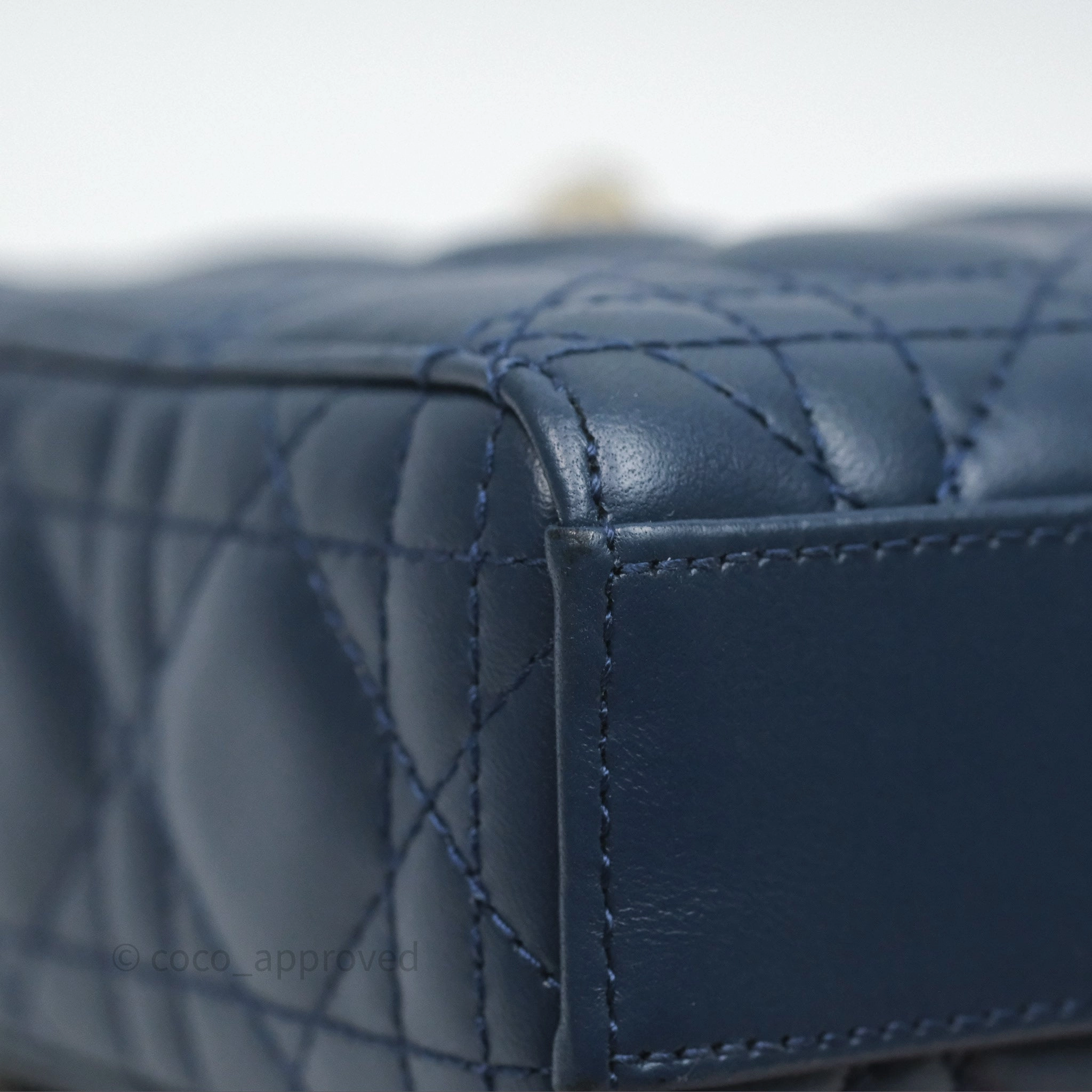 Christian Dior Medium Lady D-Joy Bag Deep Ocean Blue Cannage Lambskin