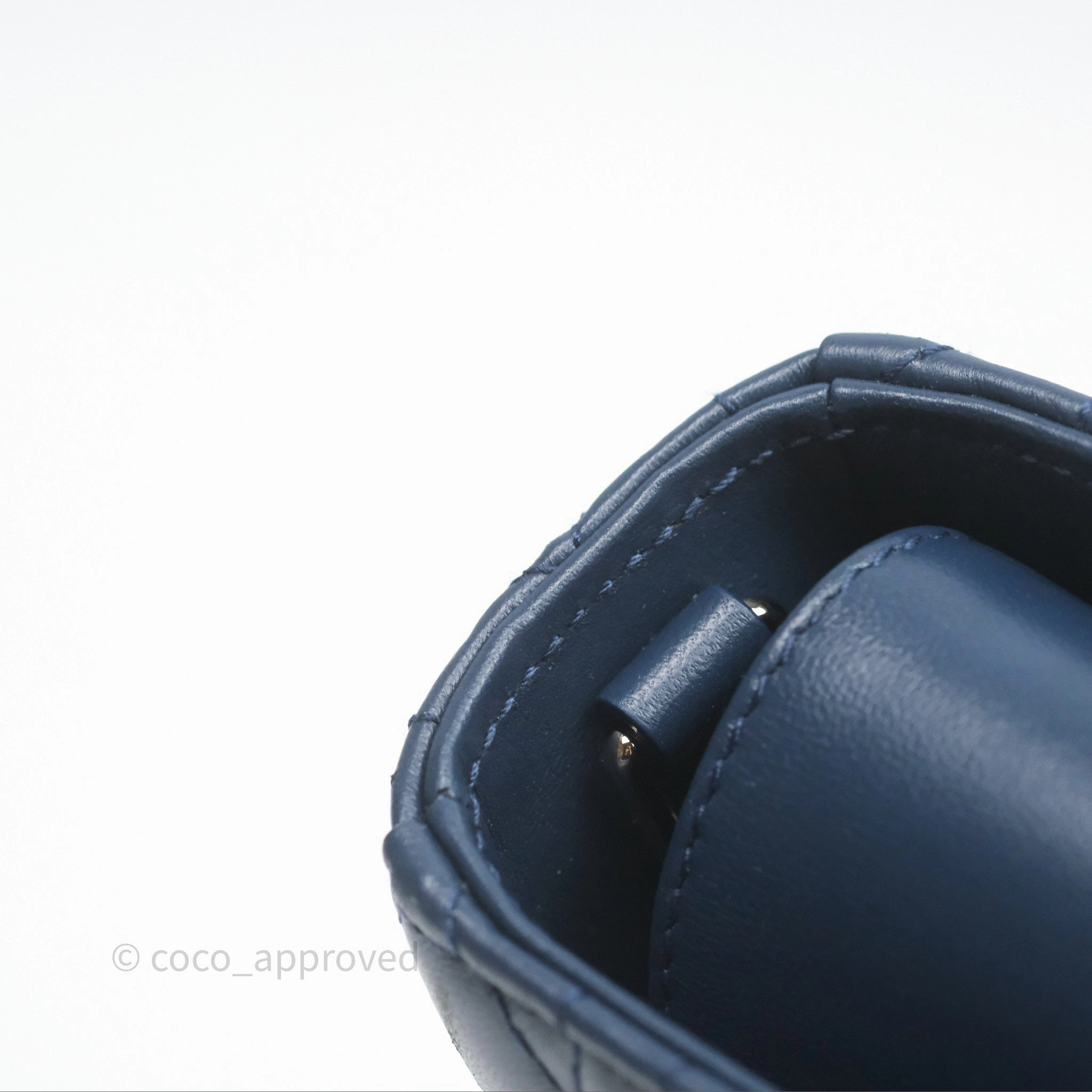 Christian Dior Medium Lady D-Joy Bag Deep Ocean Blue Cannage Lambskin