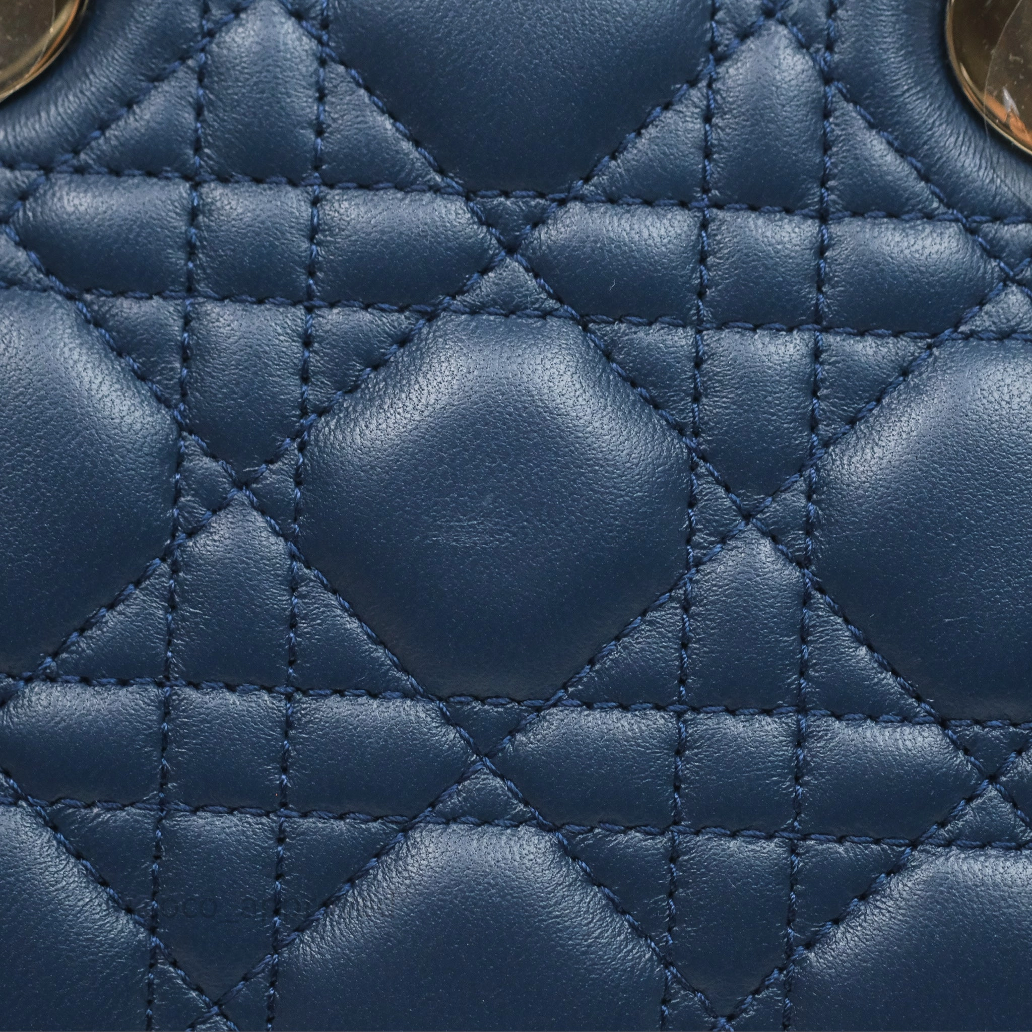 Christian Dior Medium Lady D-Joy Bag Deep Ocean Blue Cannage Lambskin