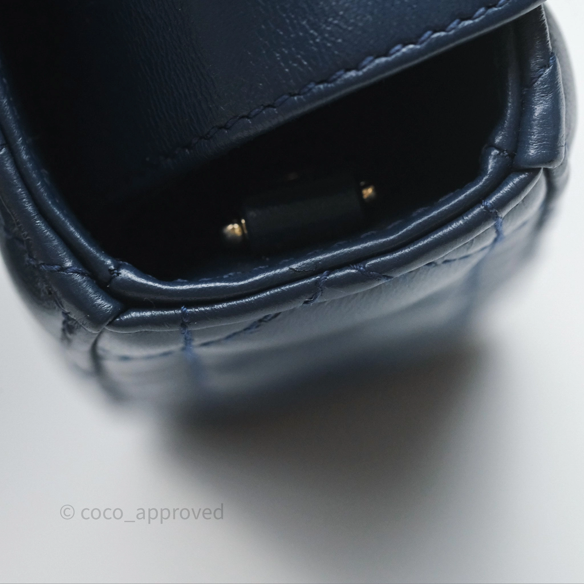 Christian Dior Medium Lady D-Joy Bag Deep Ocean Blue Cannage Lambskin