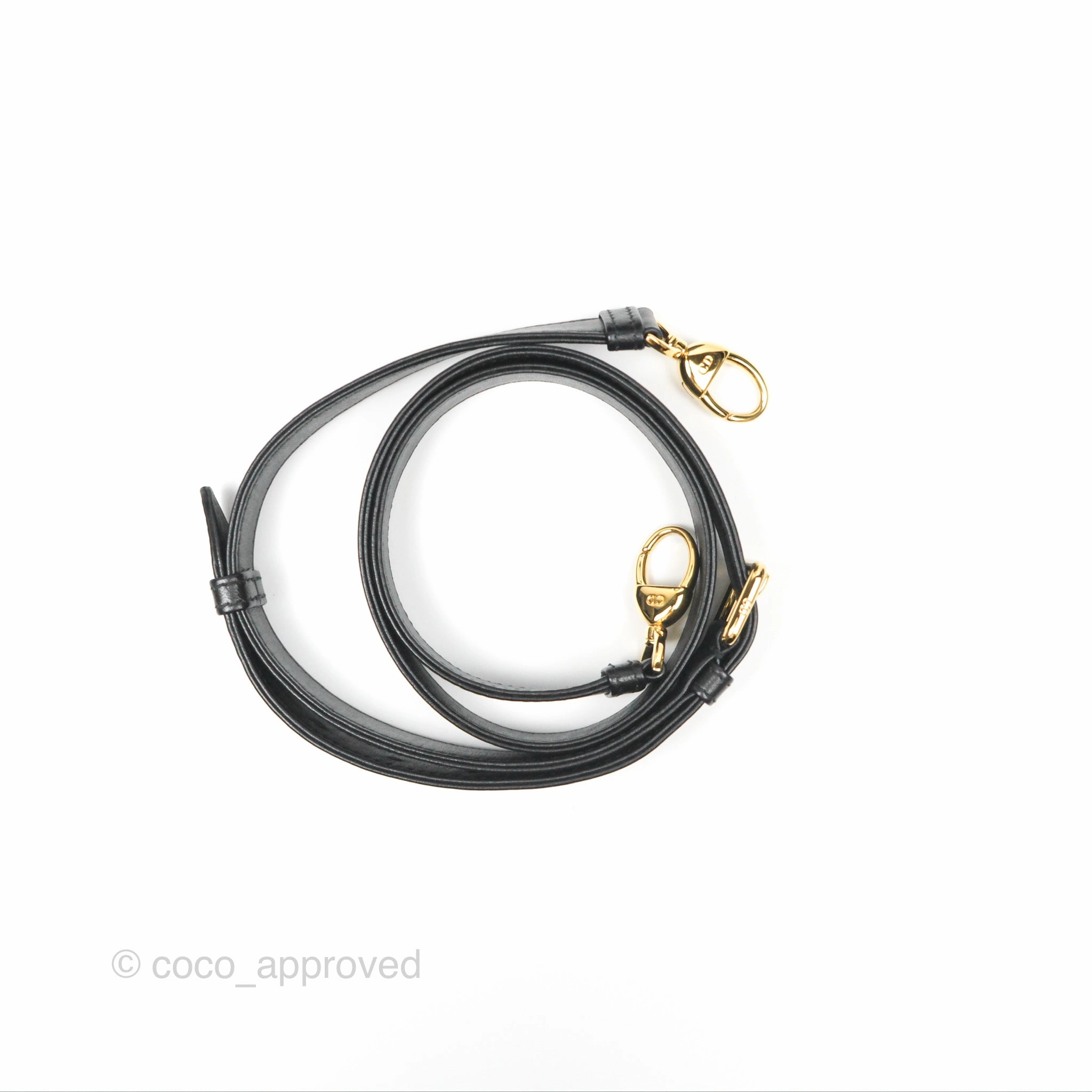 Christian Dior Medium Lady Dior Black Lambskin Gold Hardware