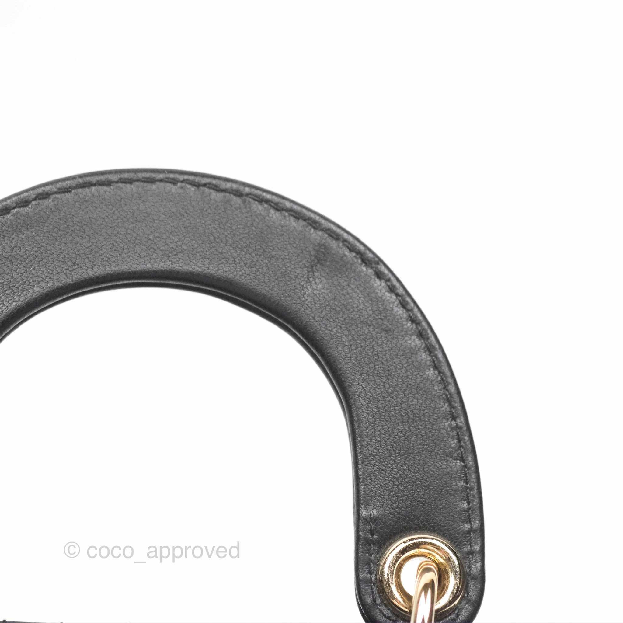 Christian Dior Micro Lady Dior Black Lambskin Gold Hardware