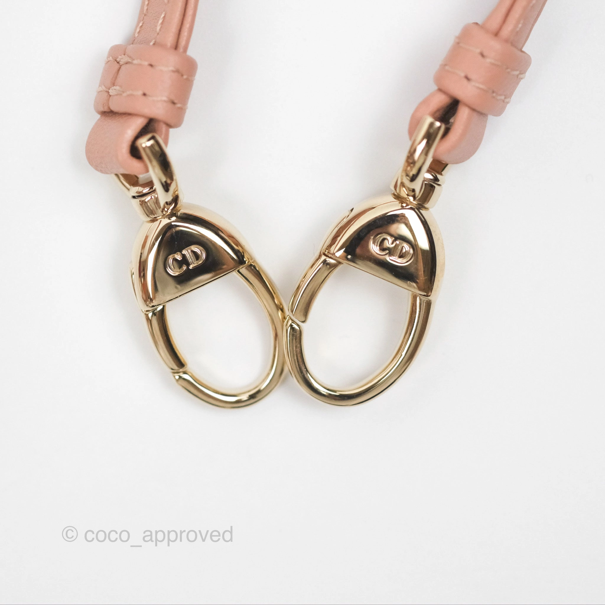 Christian Dior Micro Lady Dior Cannage Rose Des Vents Cannage Lambskin Gold Hardware
