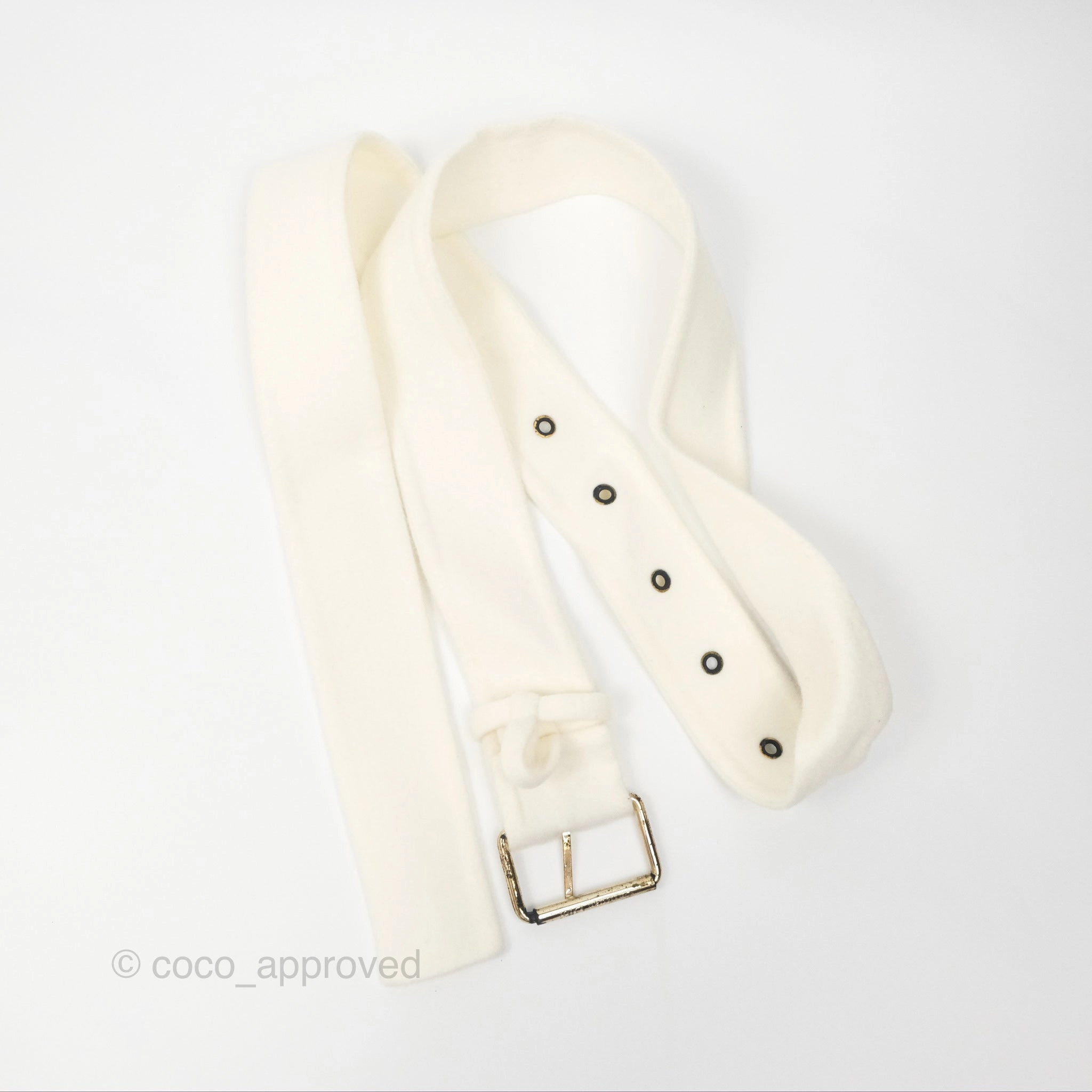 Christian Dior Mid-Length Belted Coat Ivory Size 34