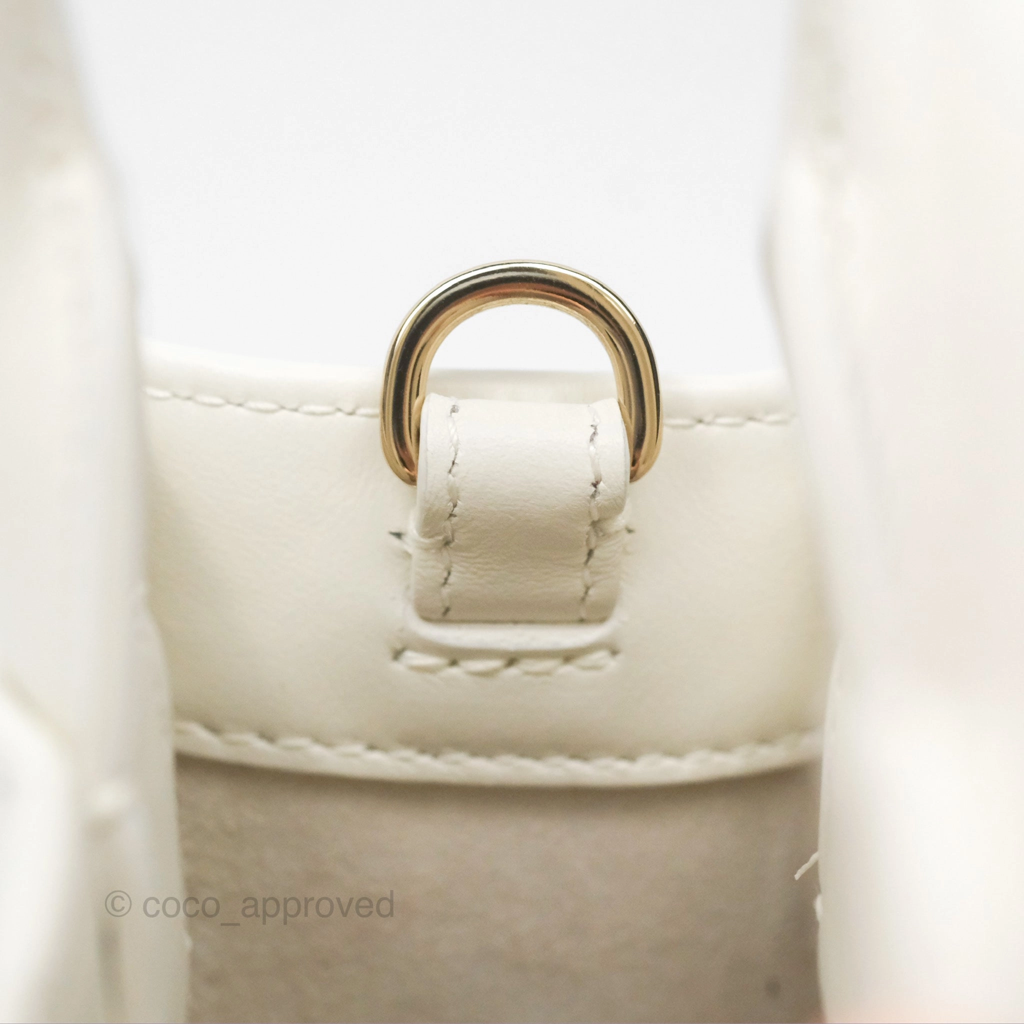 Christian Dior Mini Dior Book Tote Latte Macrocannage Calfskin Gold Hardware