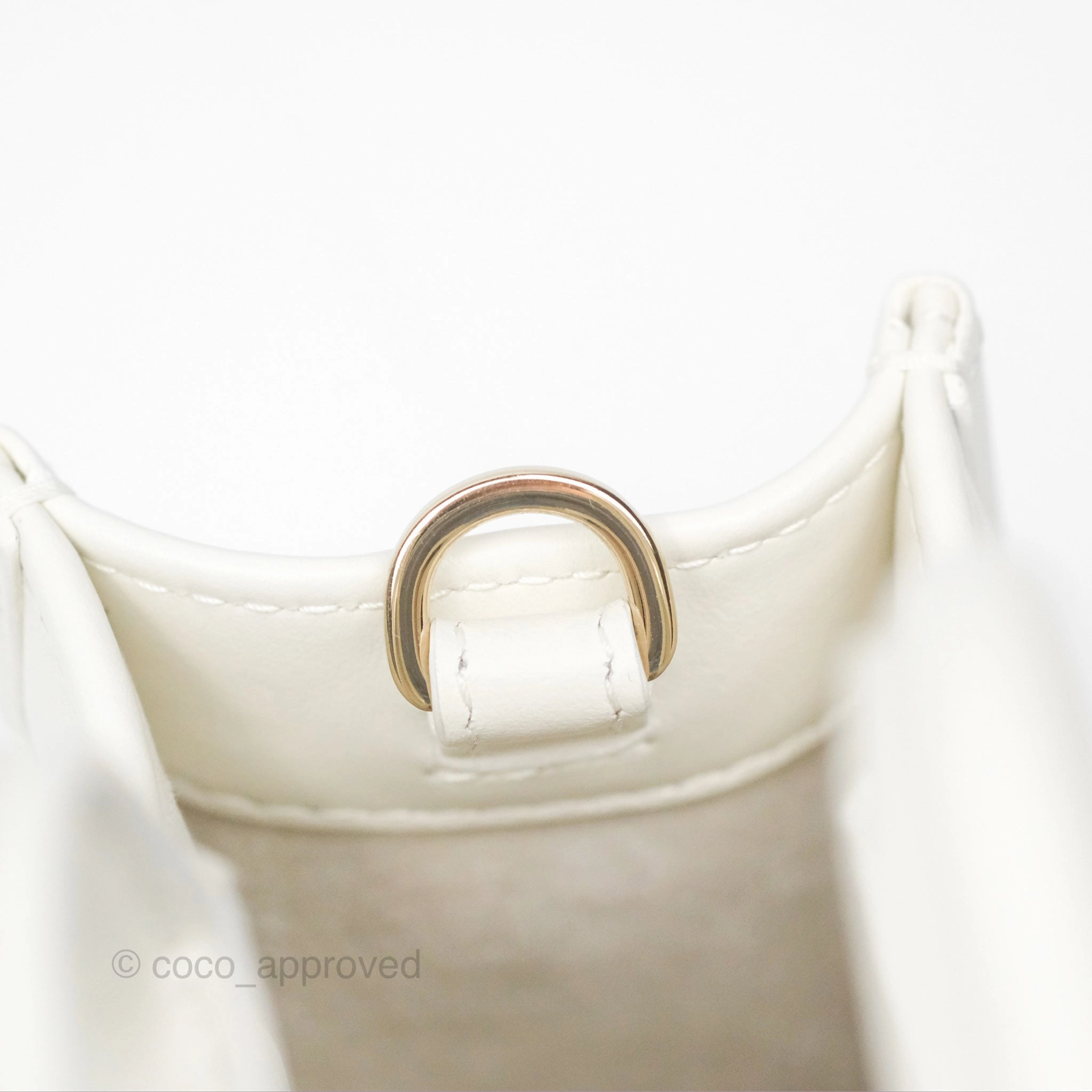 Christian Dior Mini Dior Book Tote Latte Macrocannage Calfskin Gold Hardware