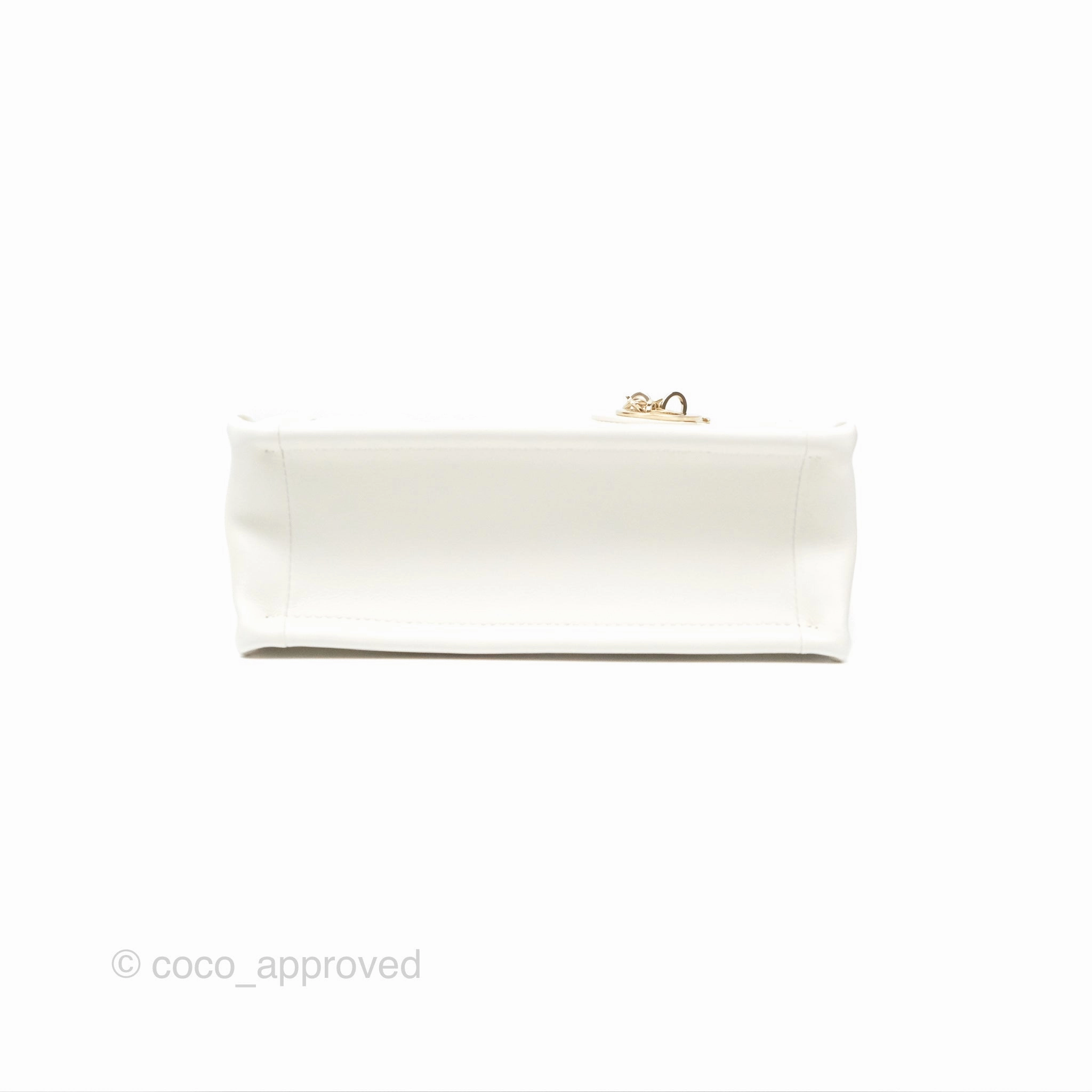 Christian Dior Mini Dior Book Tote Latte Macrocannage Calfskin Gold Hardware