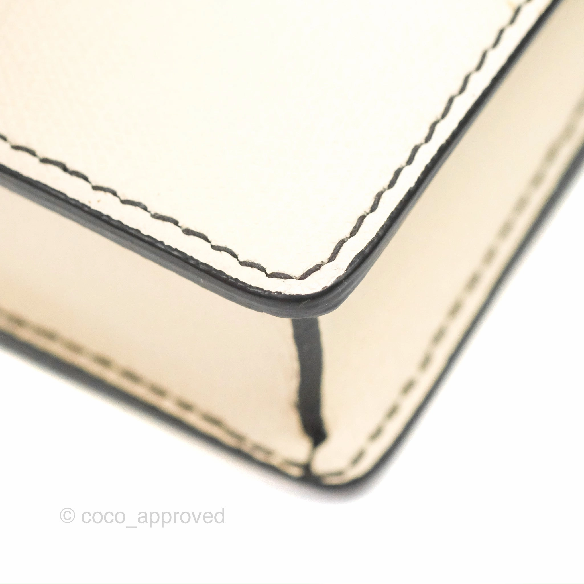 Christian Dior Mini J'Adior Chain Flap Bag White Grained Calfskin