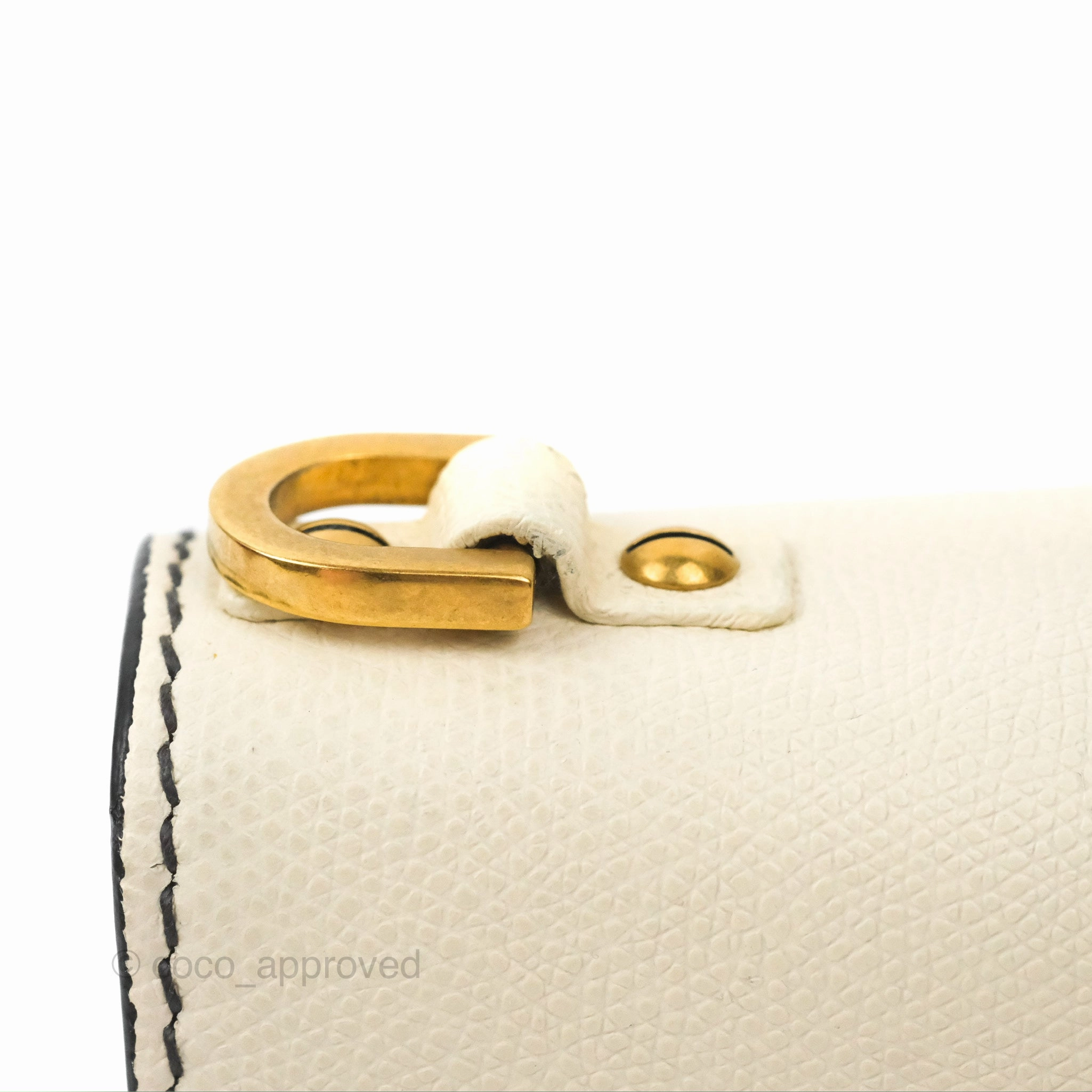 Christian Dior Mini J'Adior Chain Flap Bag White Grained Calfskin