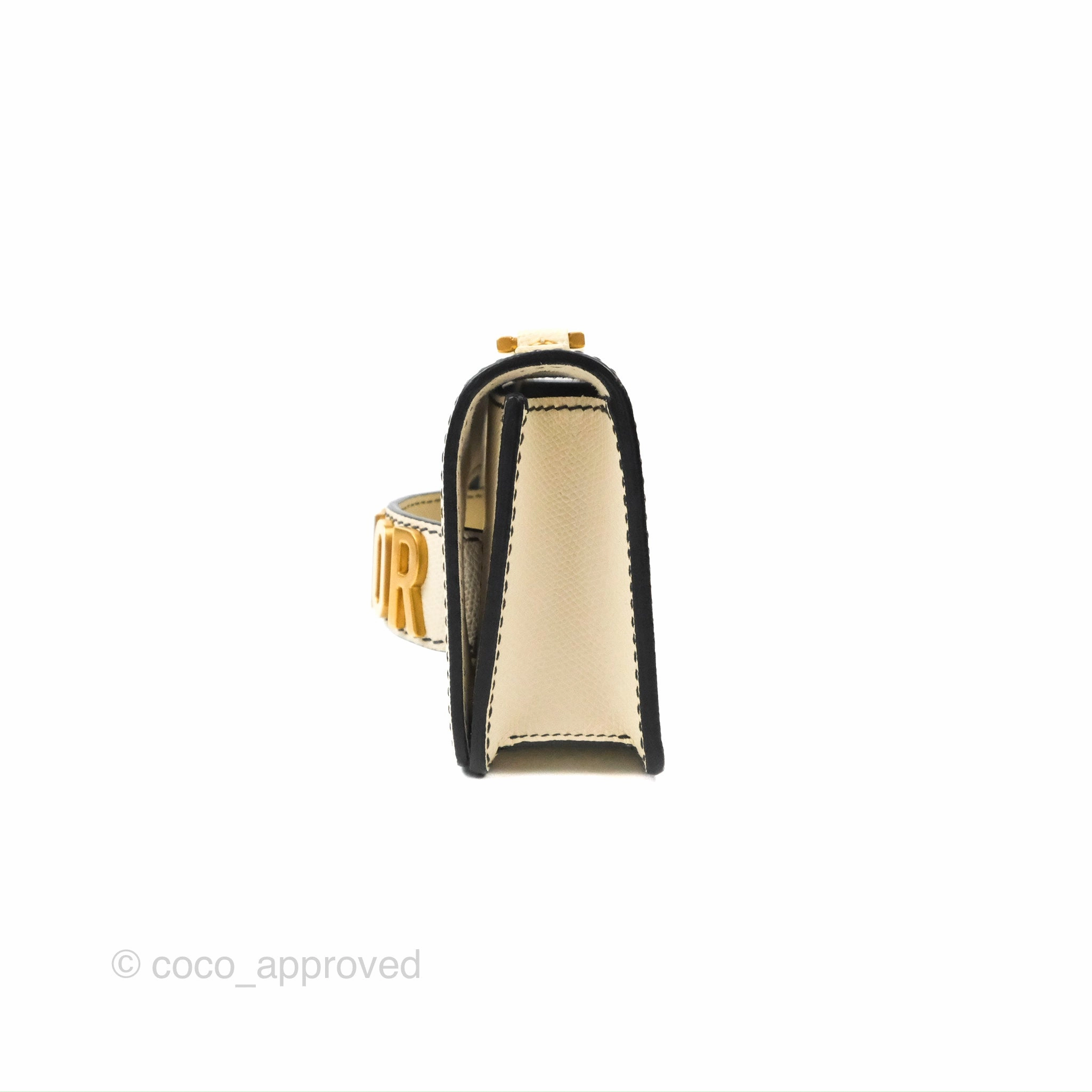 Christian Dior Mini J'Adior Chain Flap Bag White Grained Calfskin