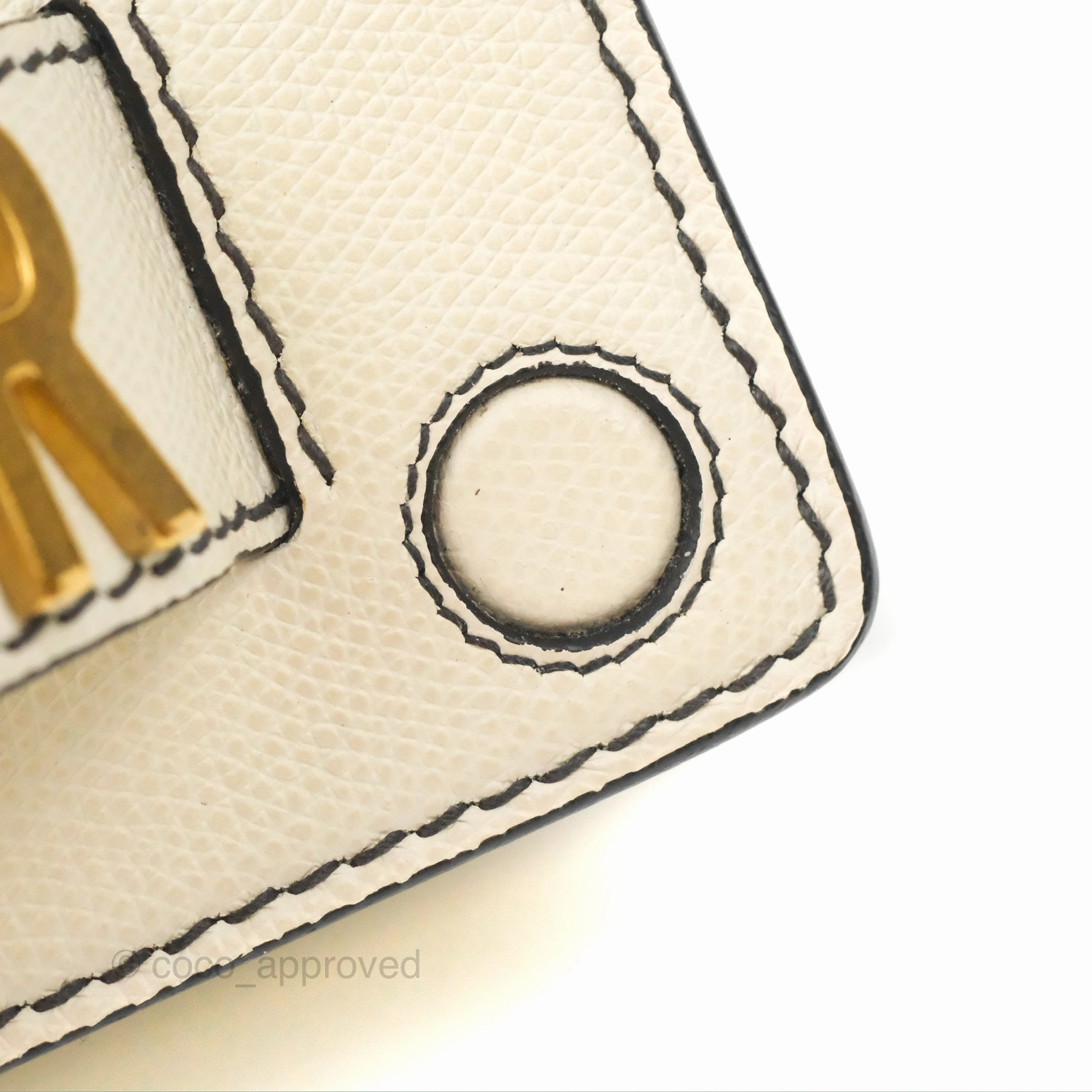 Christian Dior Mini J'Adior Chain Flap Bag White Grained Calfskin
