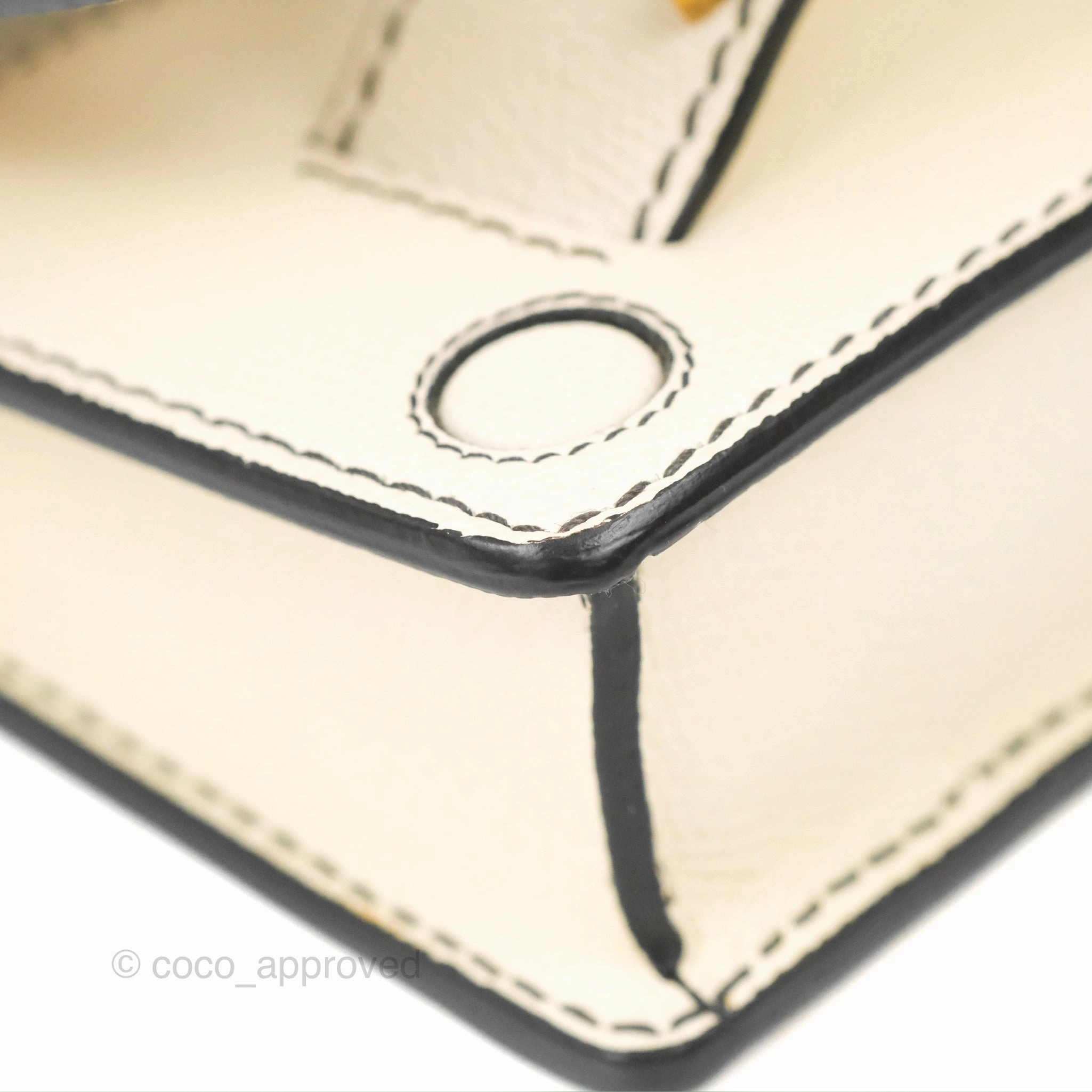 Christian Dior Mini J'Adior Chain Flap Bag White Grained Calfskin