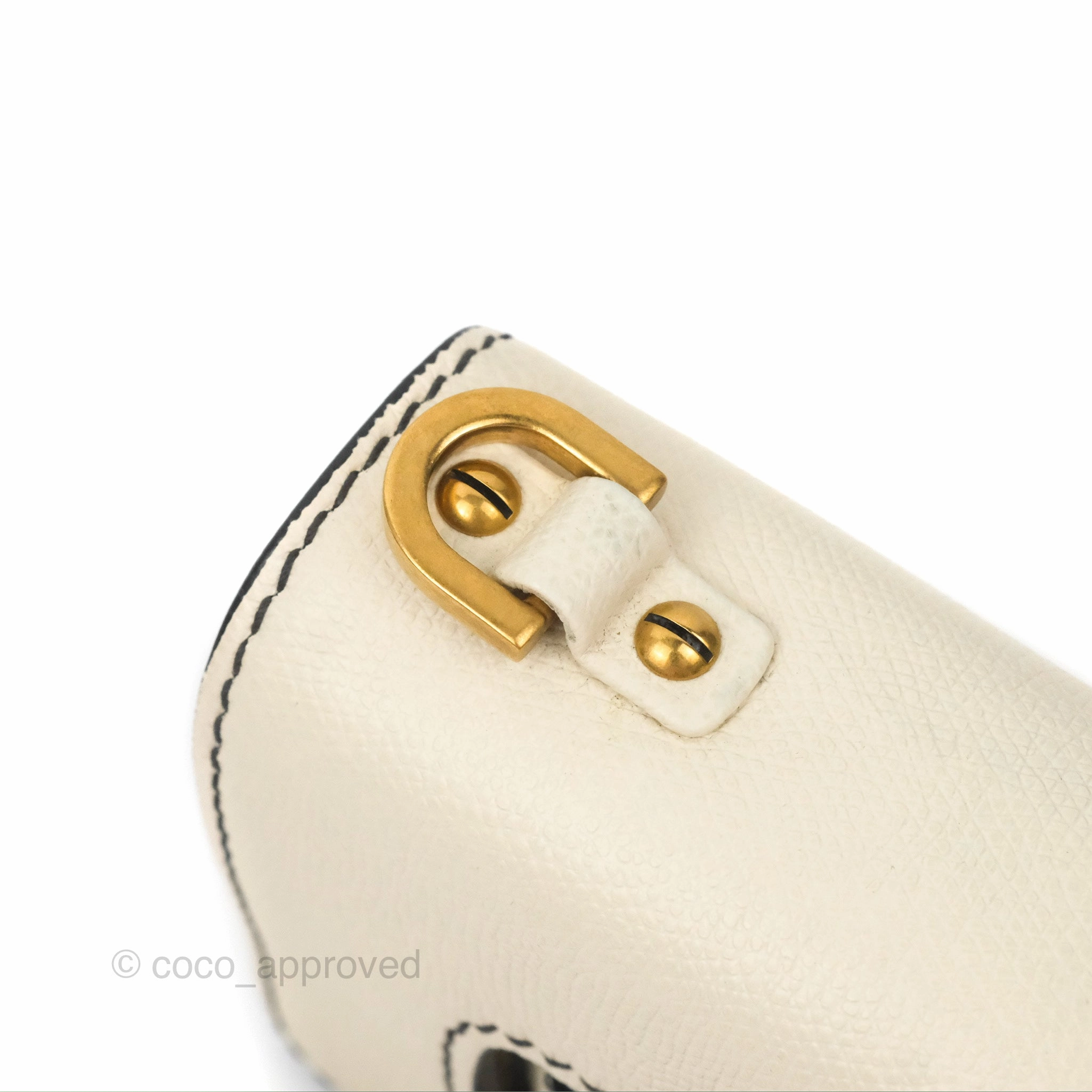Christian Dior Mini J'Adior Chain Flap Bag White Grained Calfskin