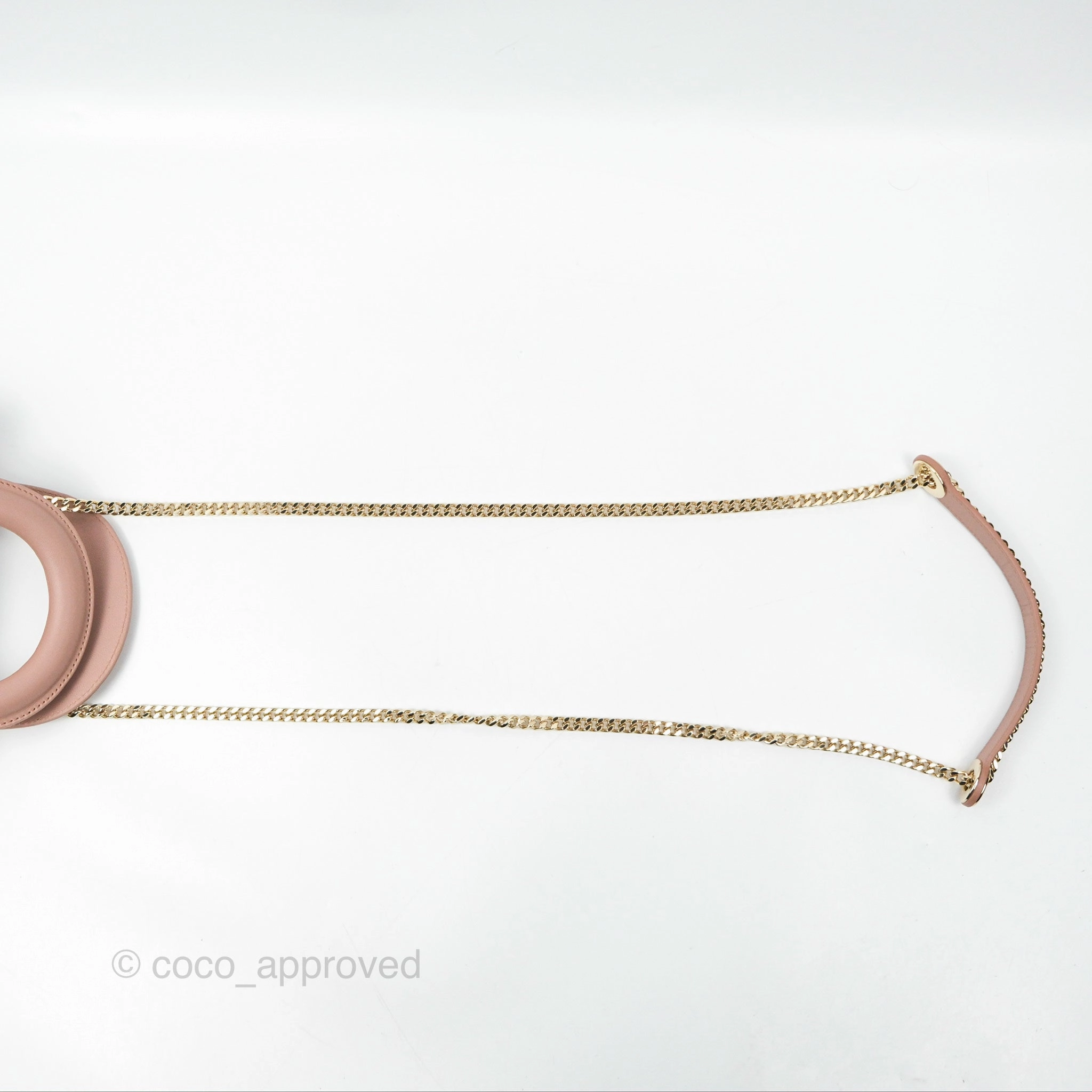 Christian Dior Mini Lady Dior Blush Cannage Lambskin Gold Hardware