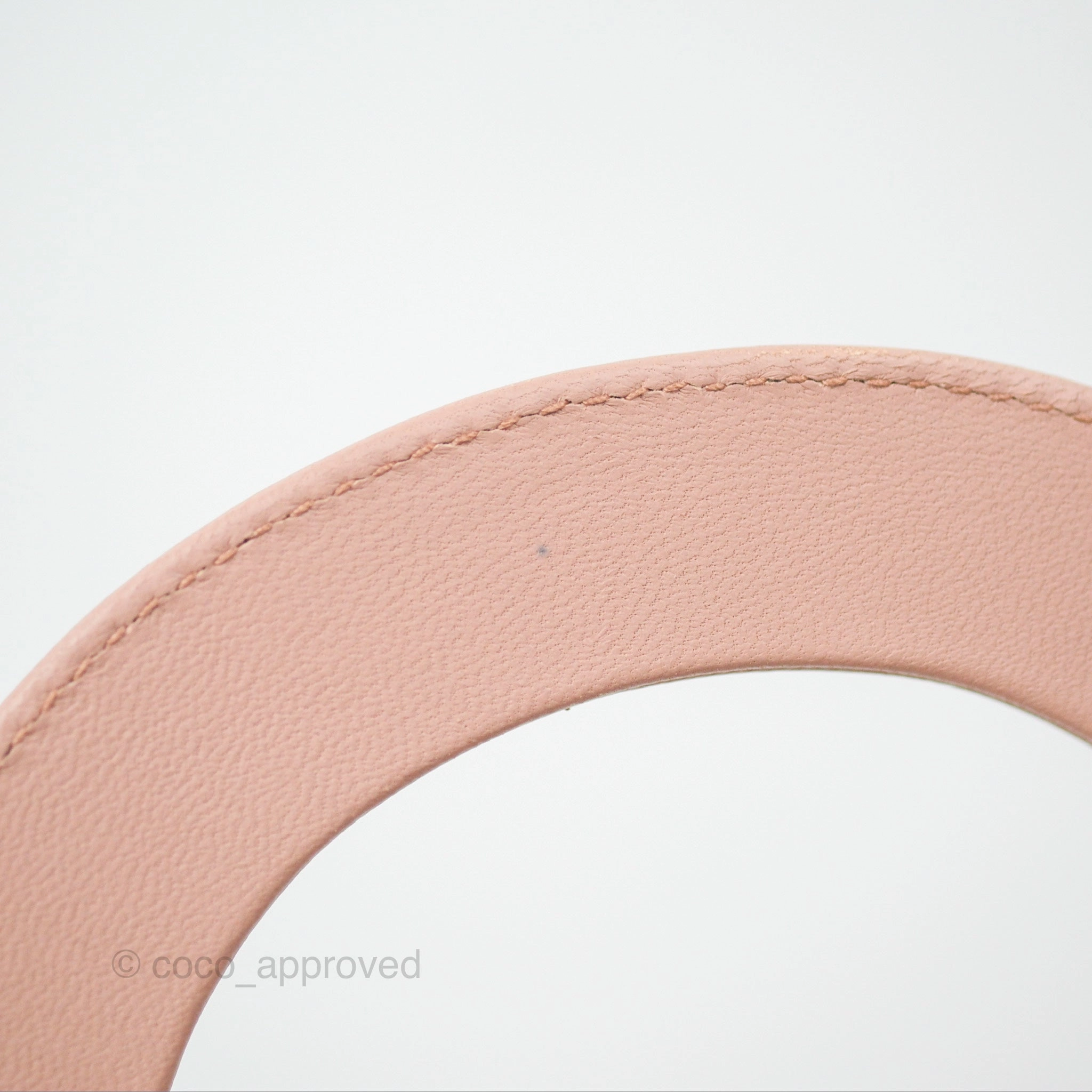Christian Dior Mini Lady Dior Blush Cannage Lambskin Gold Hardware