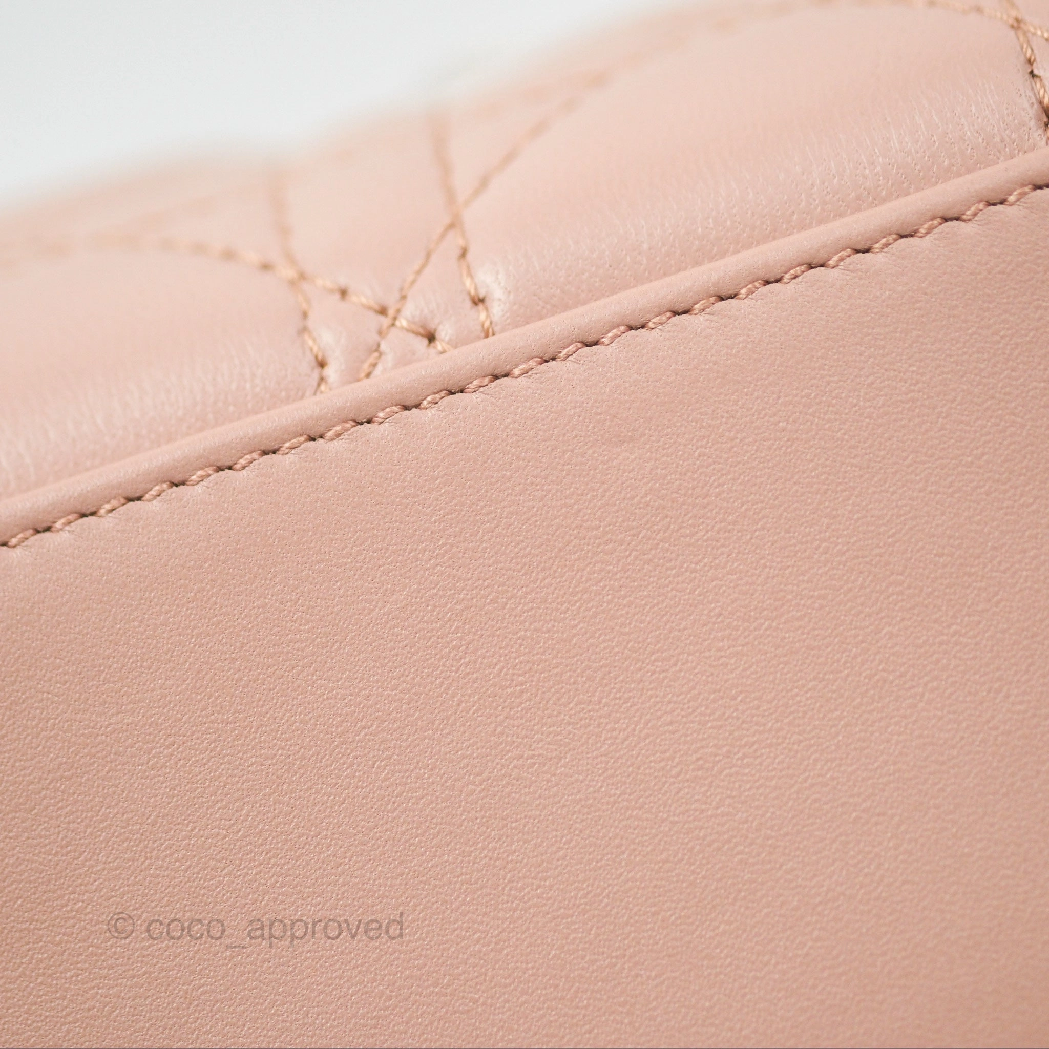 Christian Dior Mini Lady Dior Blush Cannage Lambskin Gold Hardware