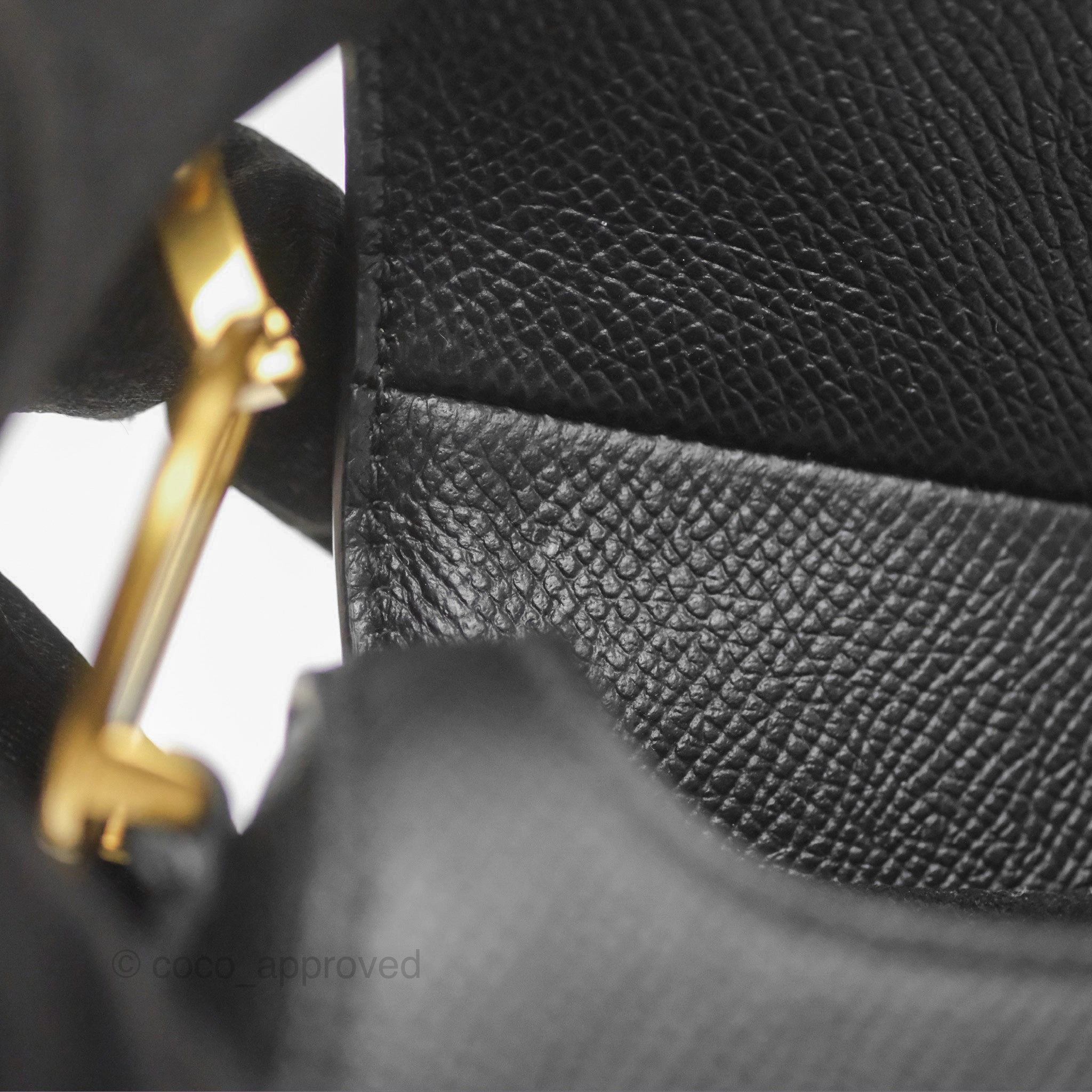 Christian Dior Mini Saddle Bag Black Grained Calfskin Gold Hardware