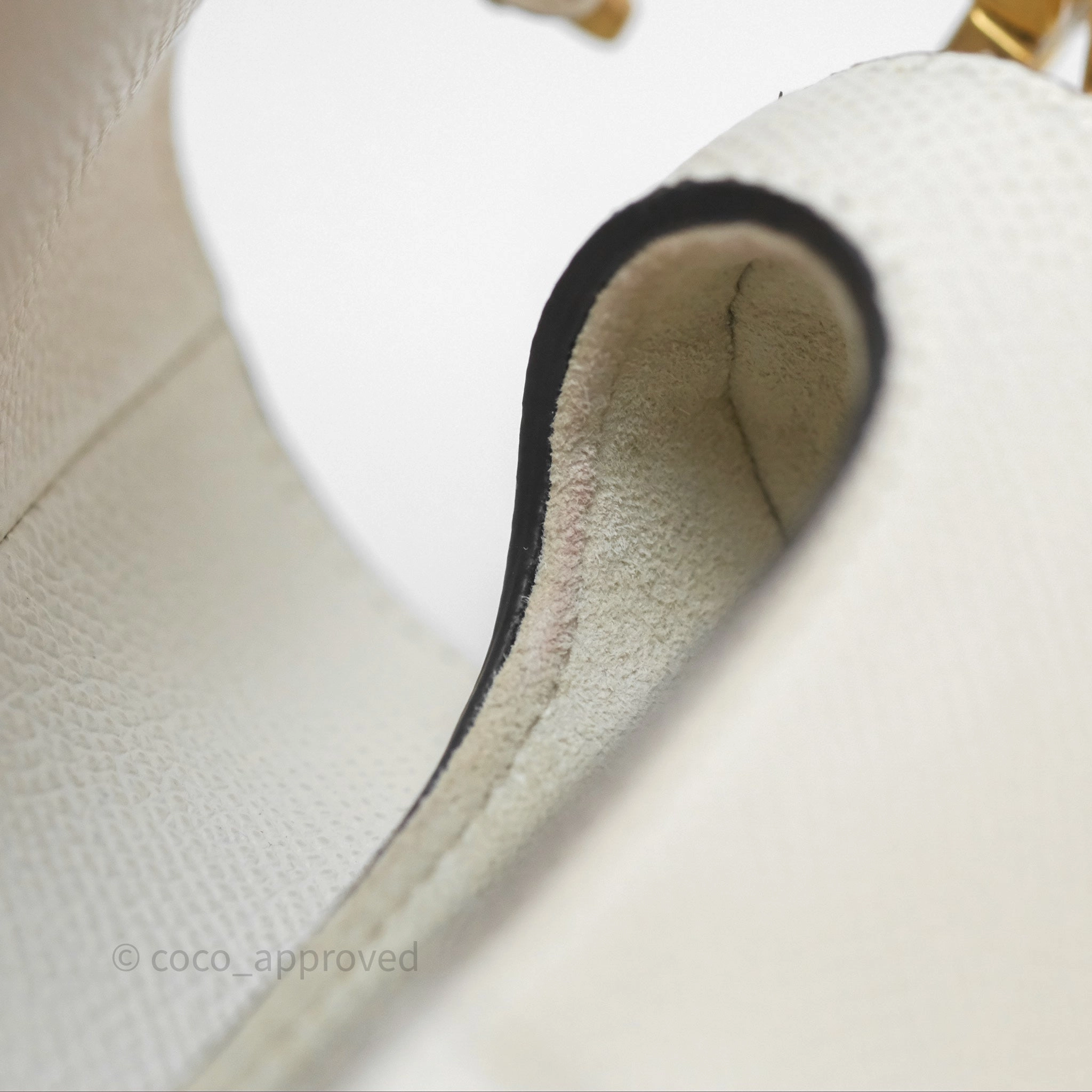 Christian Dior Mini Saddle Bag White Grained Calfskin Gold Hardware
