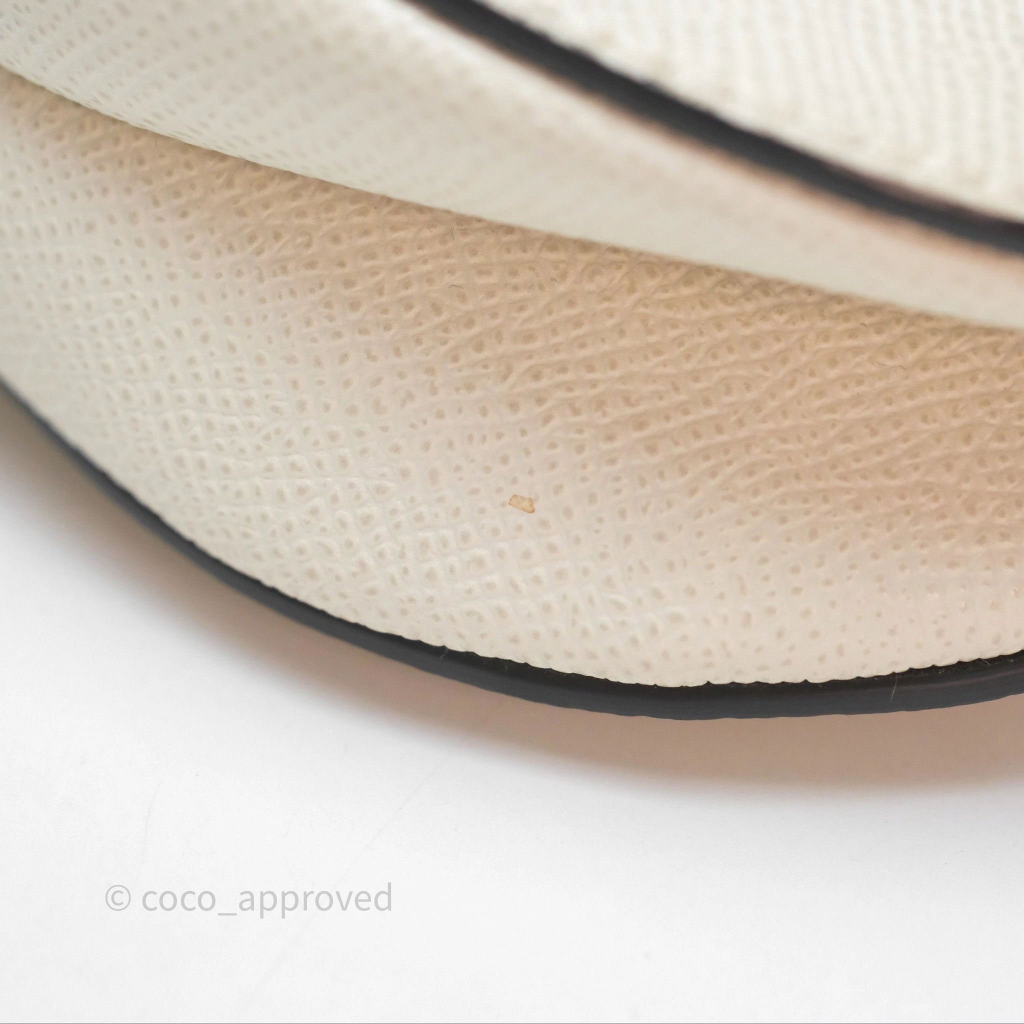 Christian Dior Mini Saddle Bag White Grained Calfskin Gold Hardware