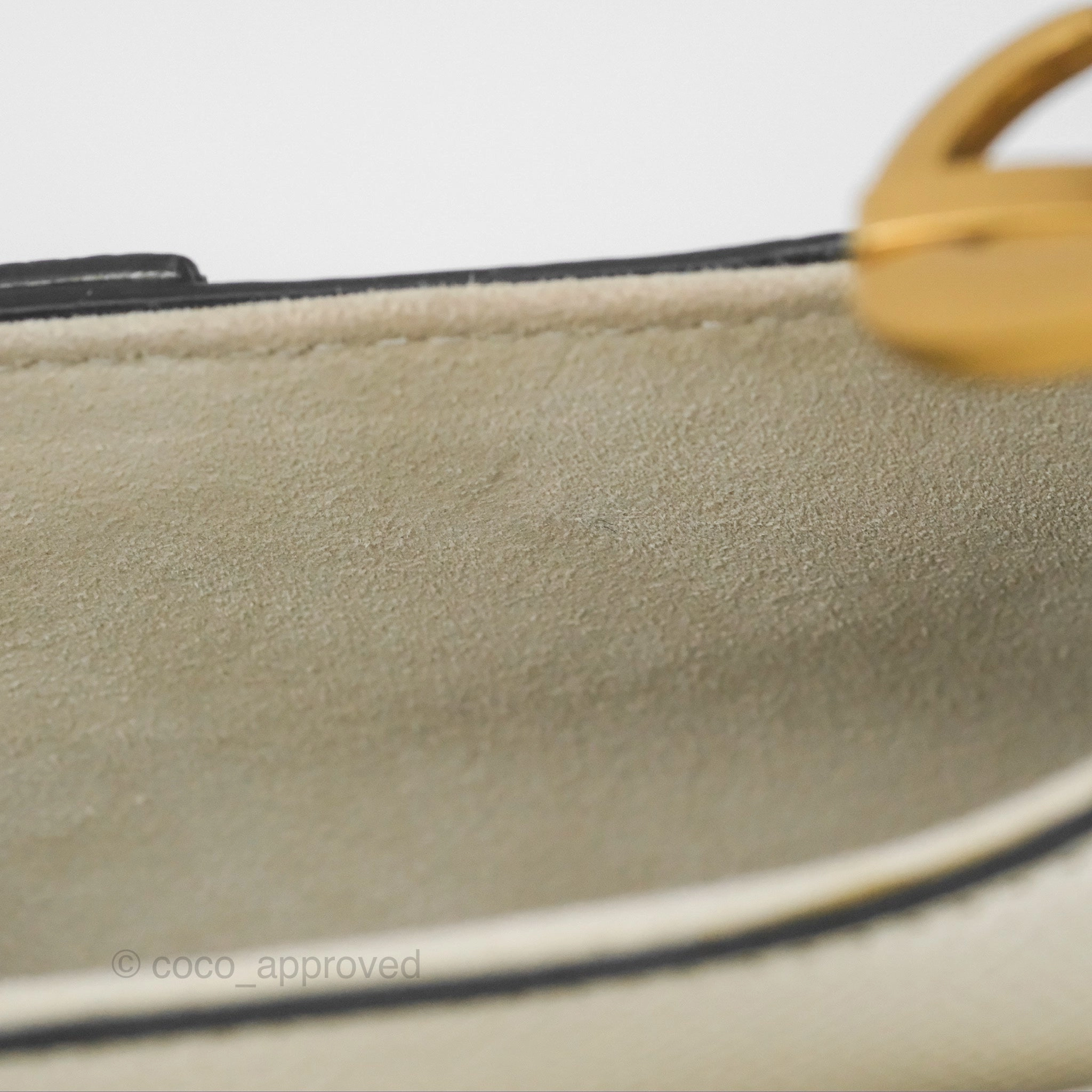 Christian Dior Mini Saddle Bag White Grained Calfskin Gold Hardware