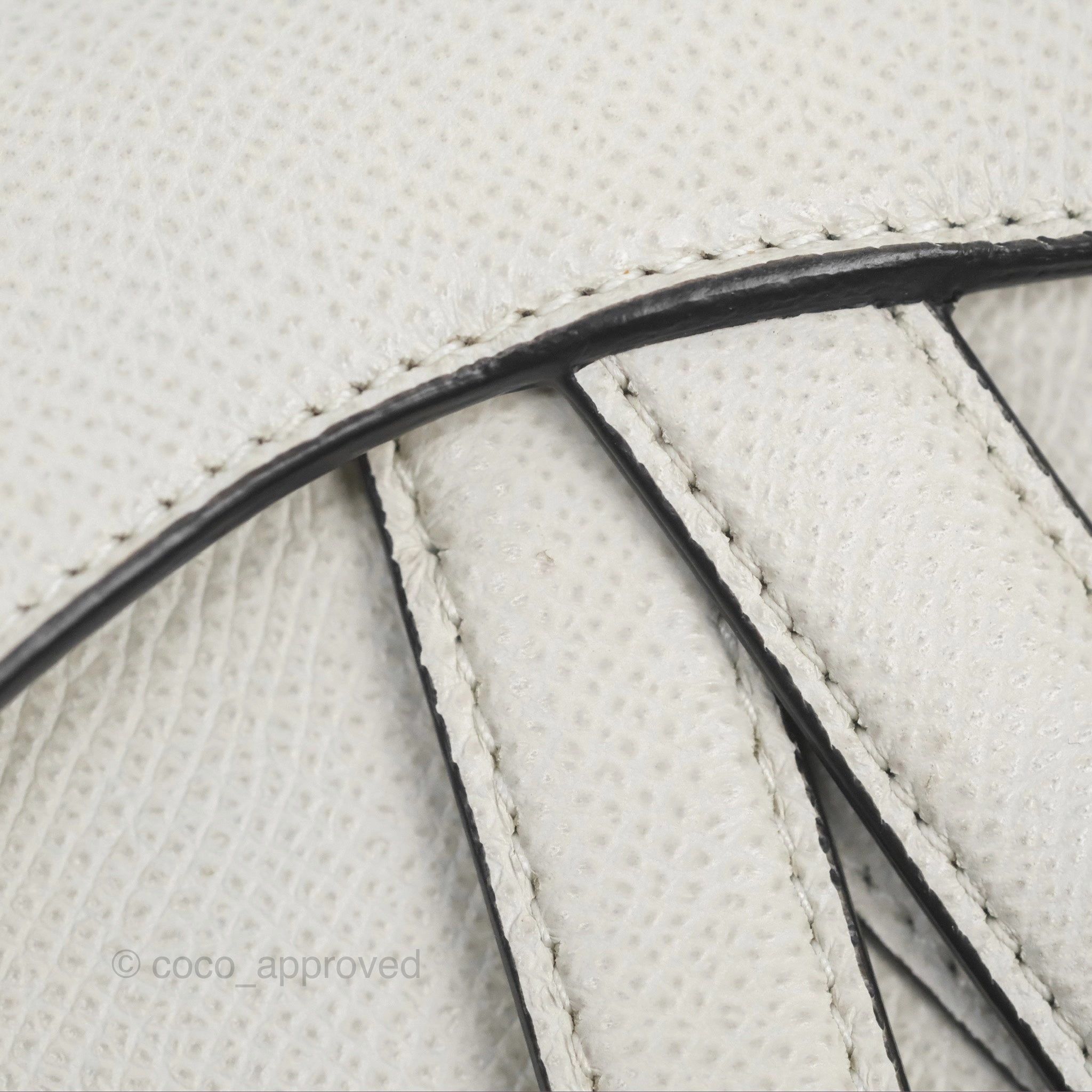 Christian Dior Mini Saddle Bag White Grained Calfskin Gold Hardware