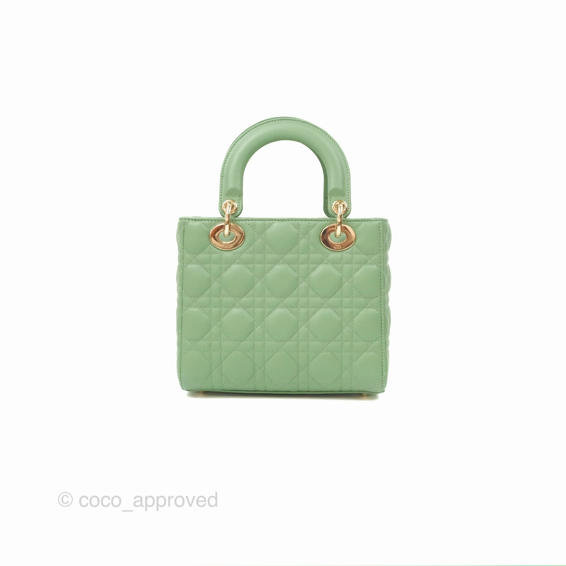 Christian Dior My ABCDior Lady Dior Avocado Green Lambskin Gold Hardware