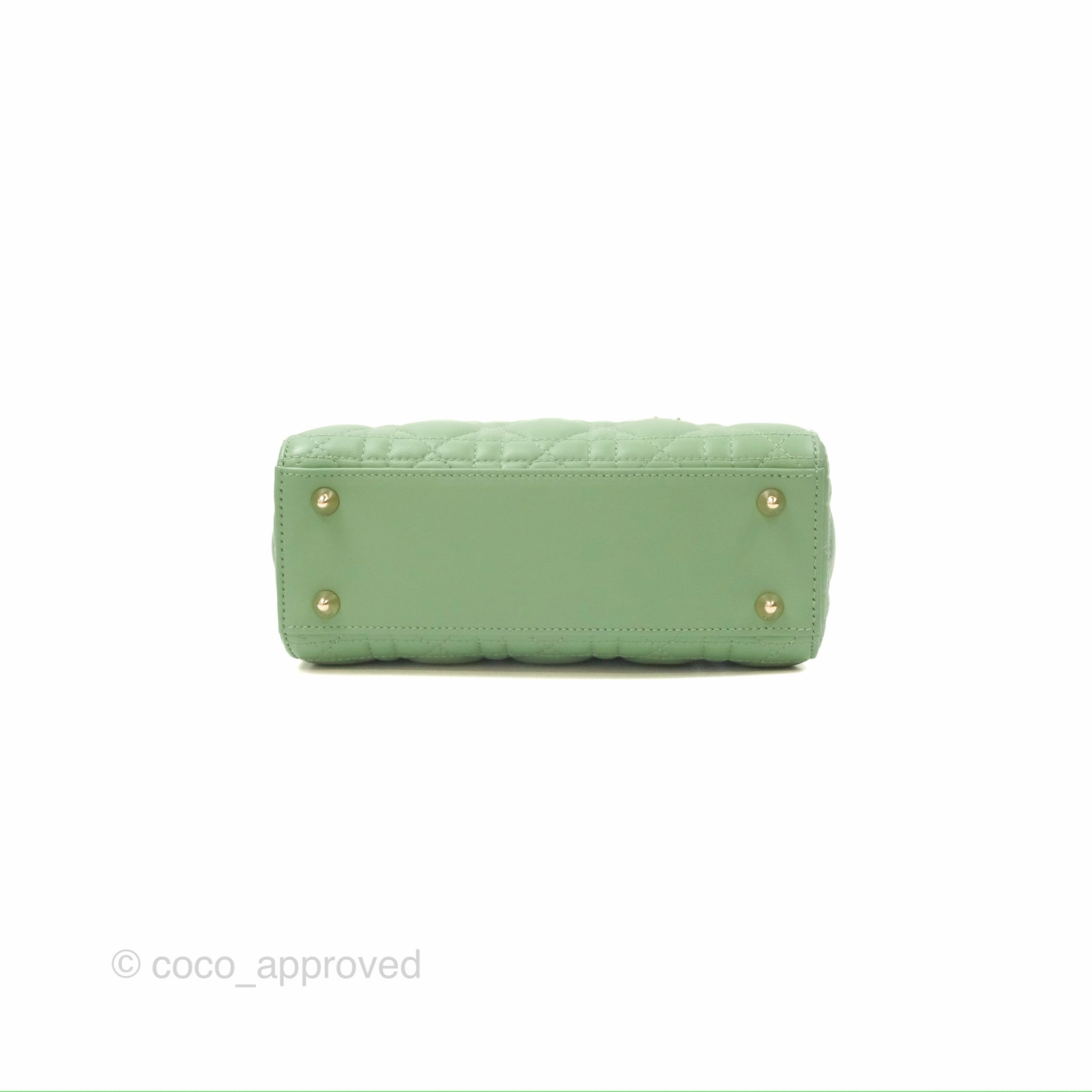 Christian Dior My ABCDior Lady Dior Avocado Green Lambskin Gold Hardware
