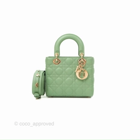 Christian Dior My ABCDior Lady Dior Avocado Green Lambskin Gold Hardware