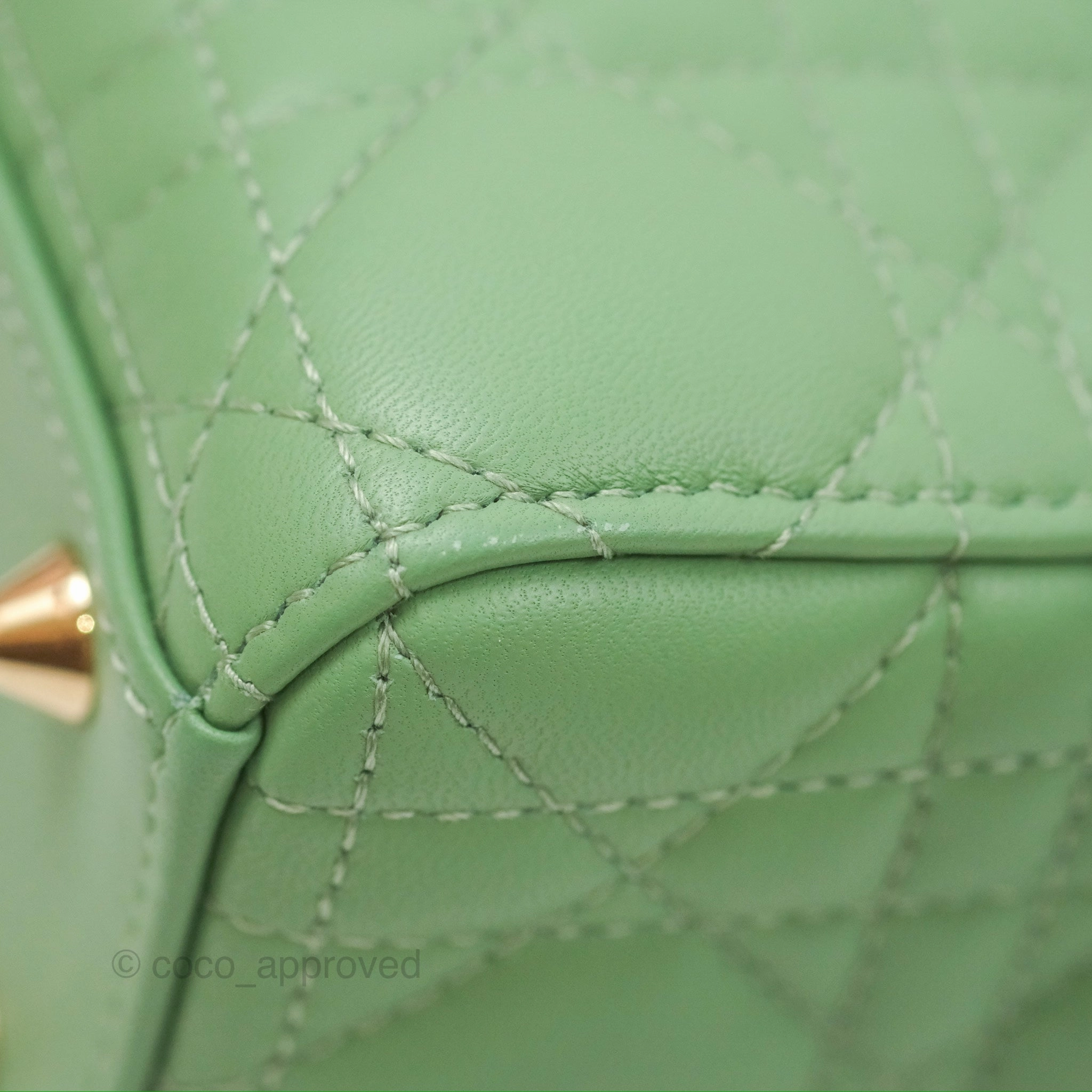 Christian Dior My ABCDior Lady Dior Avocado Green Lambskin Gold Hardware