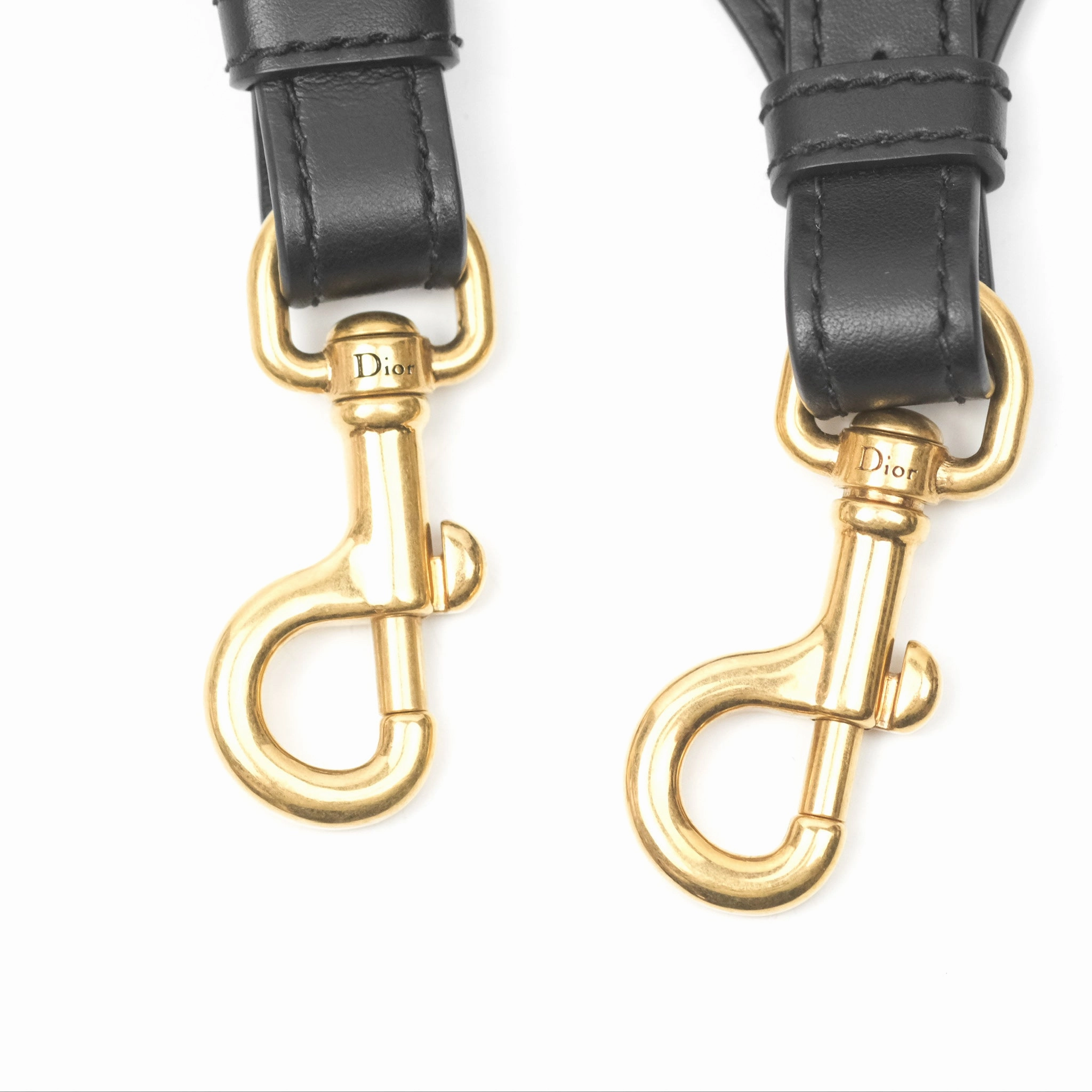 Christian Dior Navy 'Christian Dior Paris' Embroidery Shoulder Strap