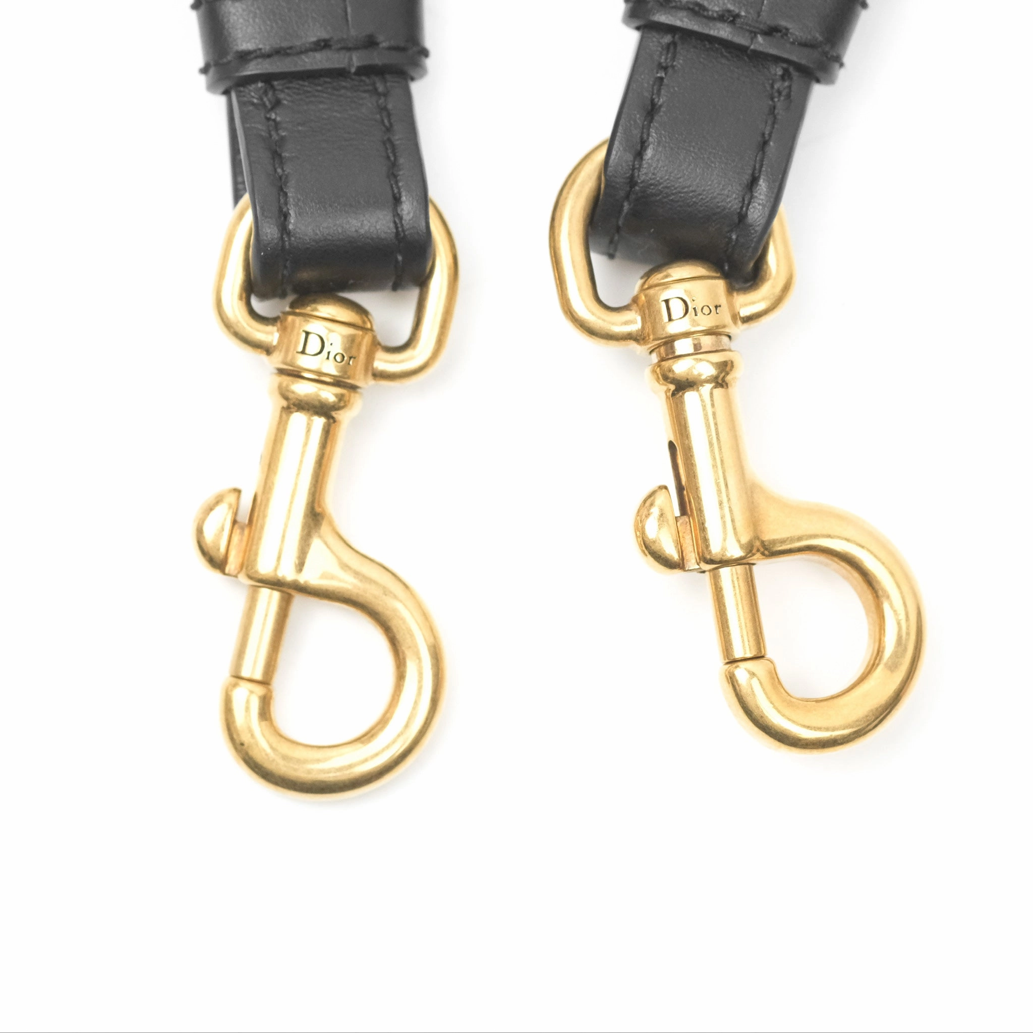 Christian Dior Navy 'Christian Dior Paris' Embroidery Shoulder Strap