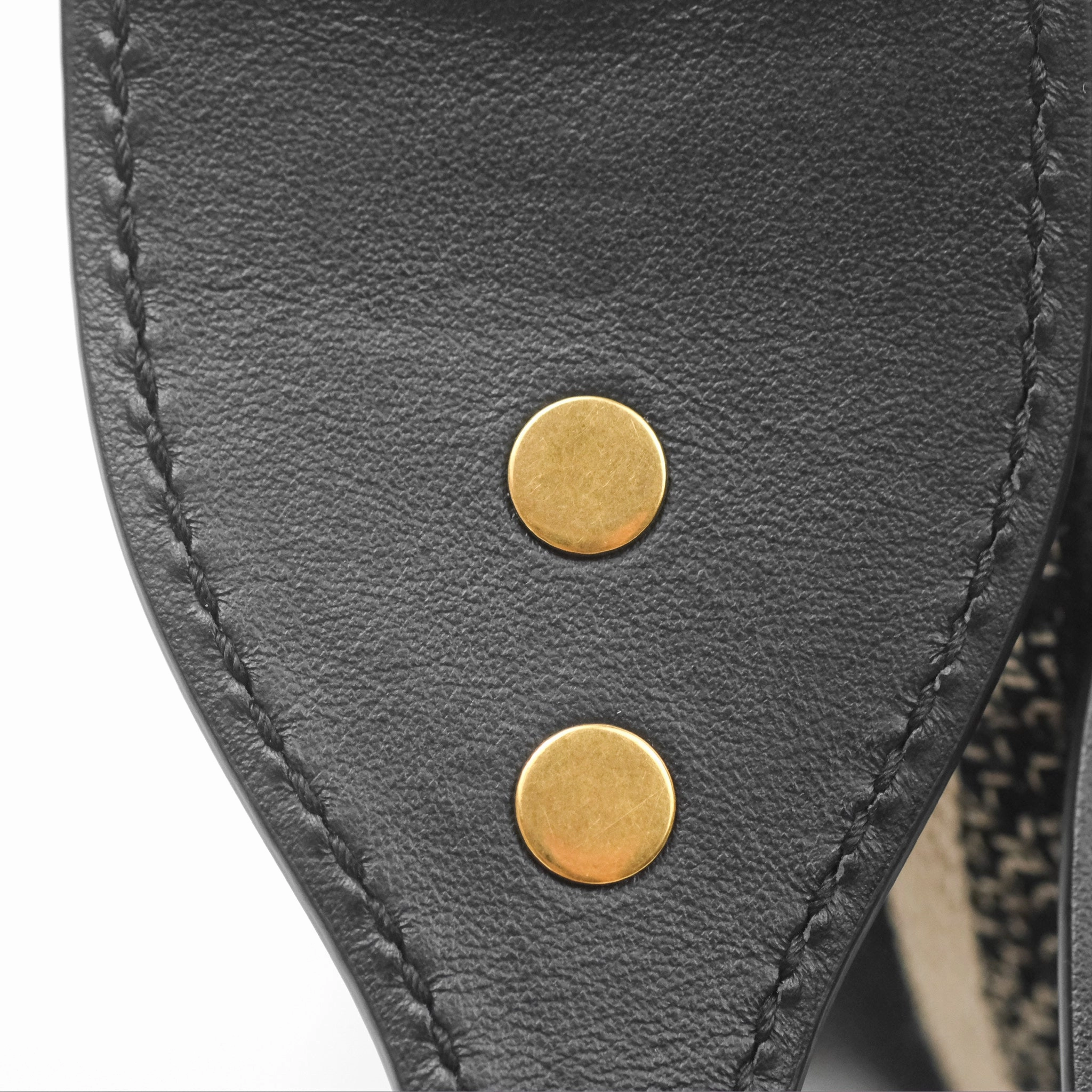Christian Dior Navy 'Christian Dior Paris' Embroidery Shoulder Strap