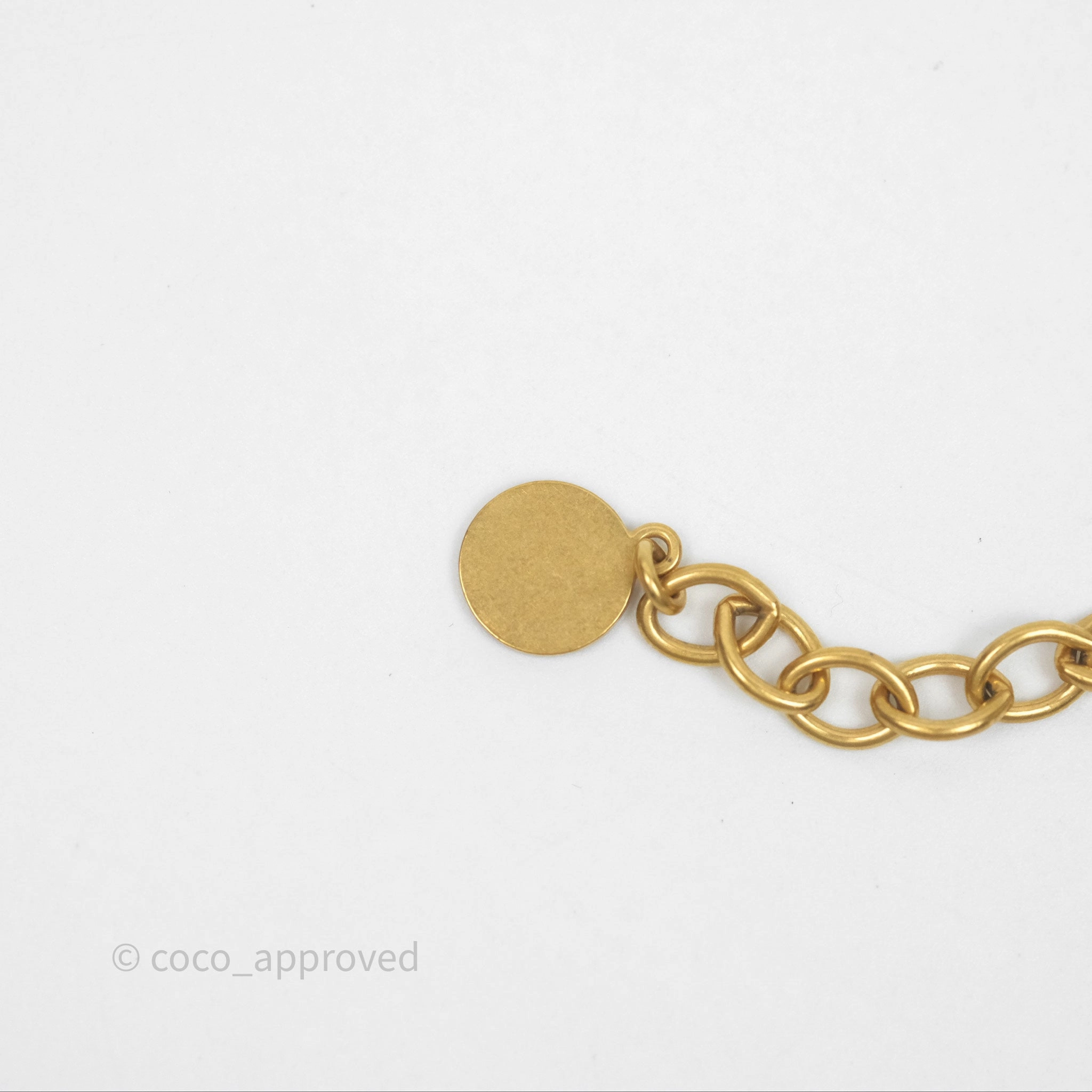 Christian Dior Petit CD Choker Necklace Gold Tone
